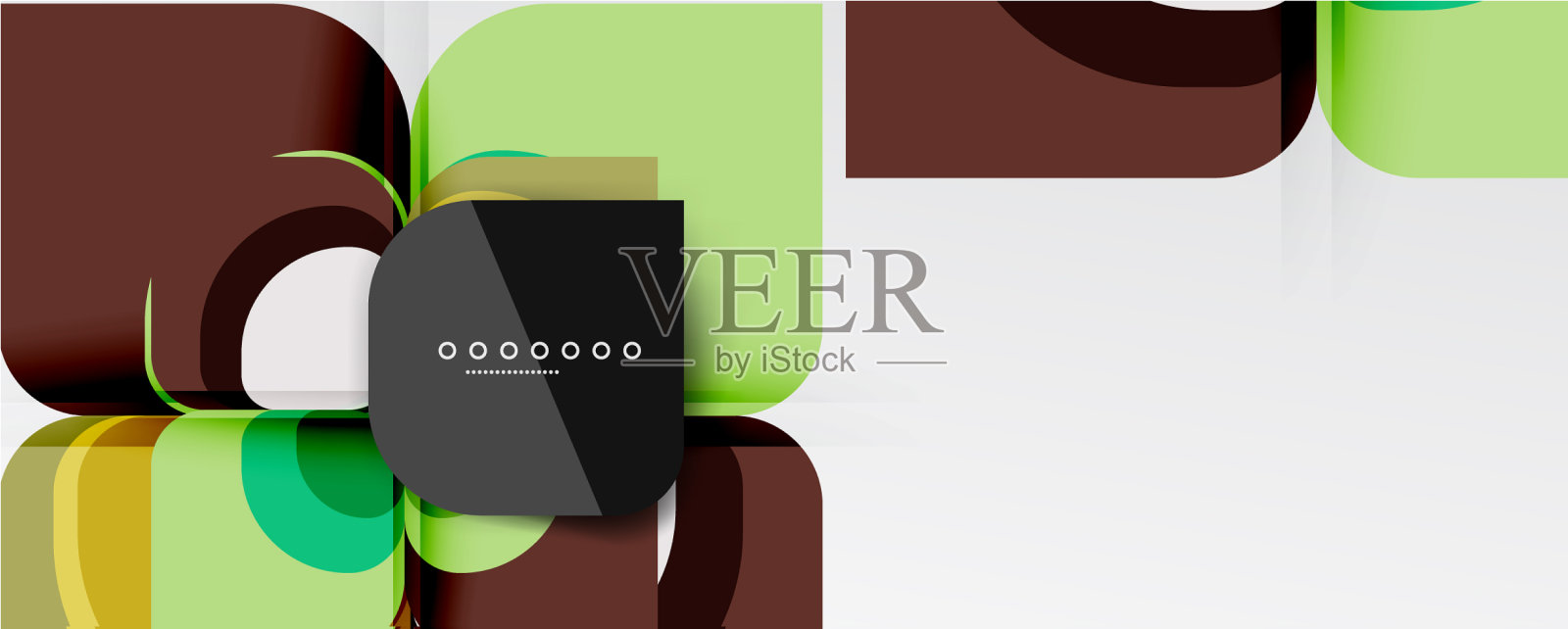 抽象背景-几何剪纸设计插画图片素材