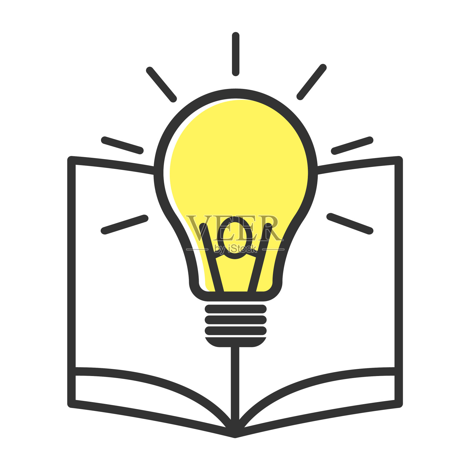 产品图标知识隔离在白色插画图片素材