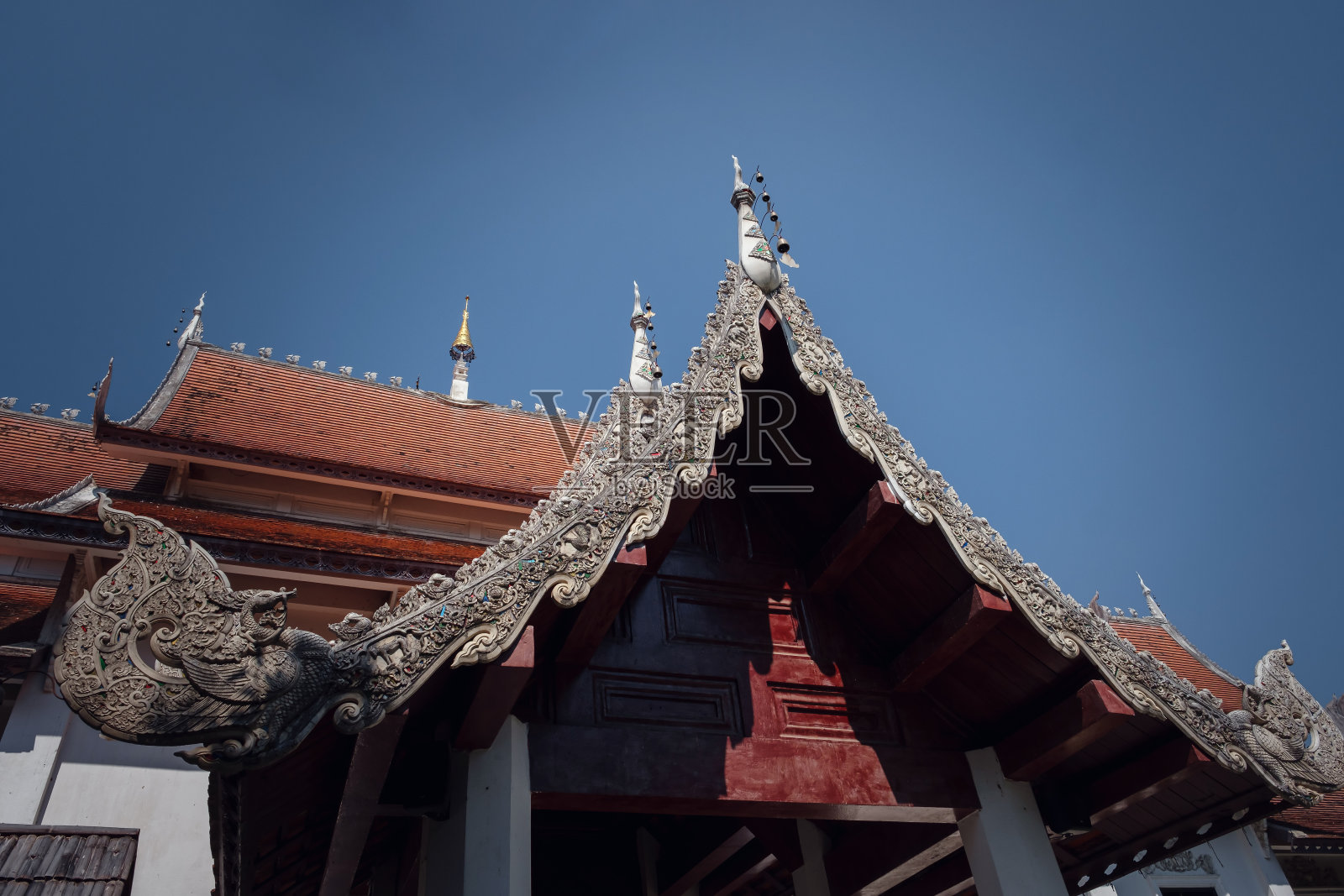 泰国清迈市的中部和古老的部分。照片摄影图片