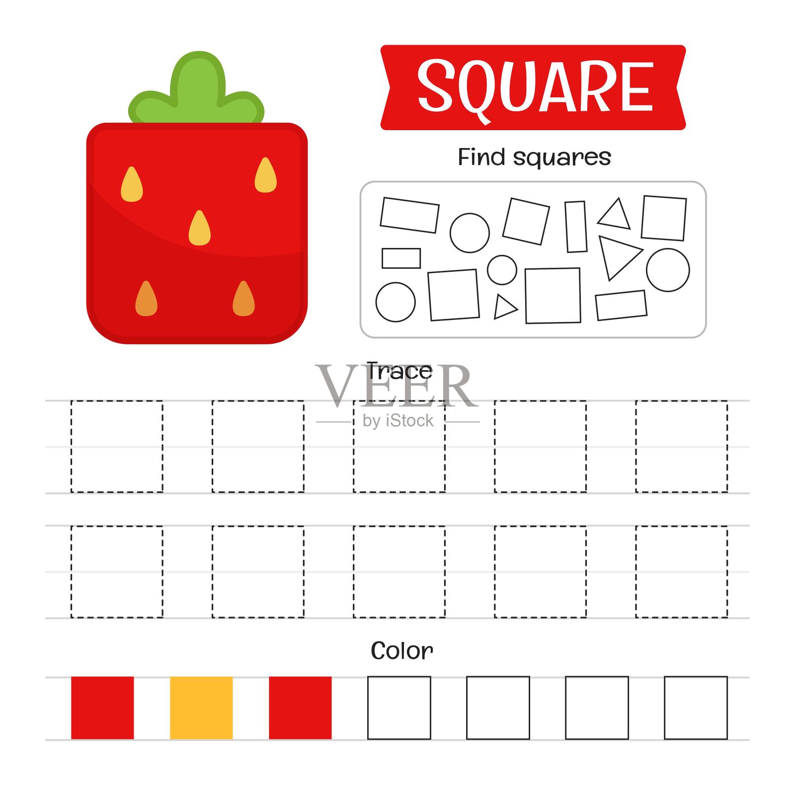 手写练习单。插画图片素材