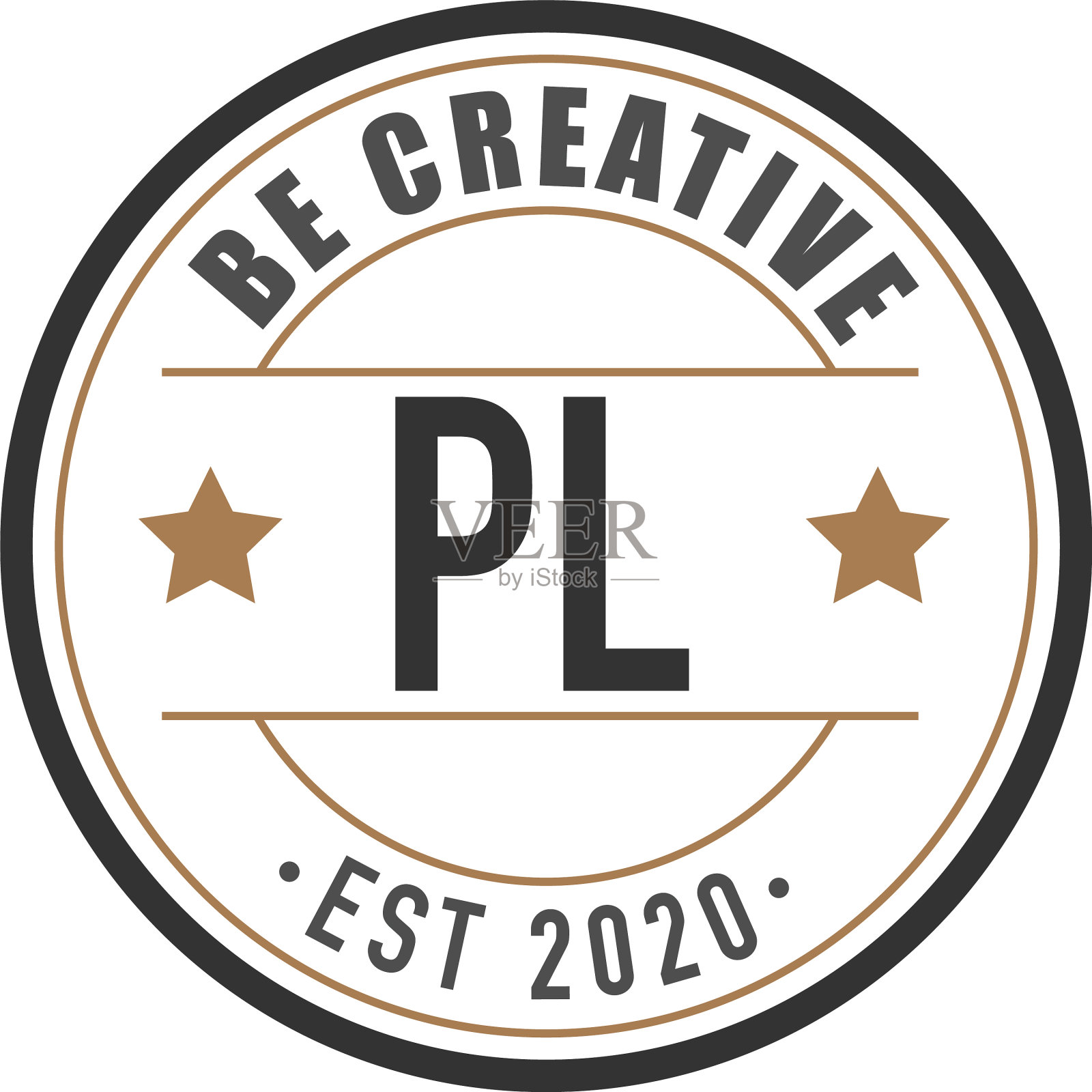 首字母pl典雅标志设计模板插画图片素材