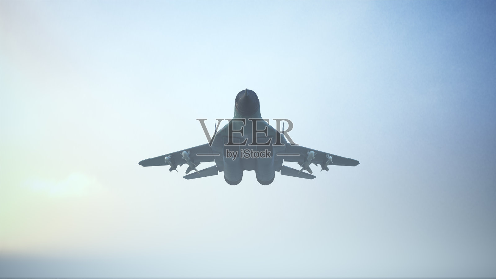 战术喷气战斗机低空飞行日出日落照片摄影图片