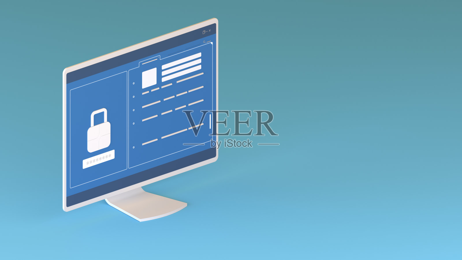 网络安全概念简约风格照片摄影图片