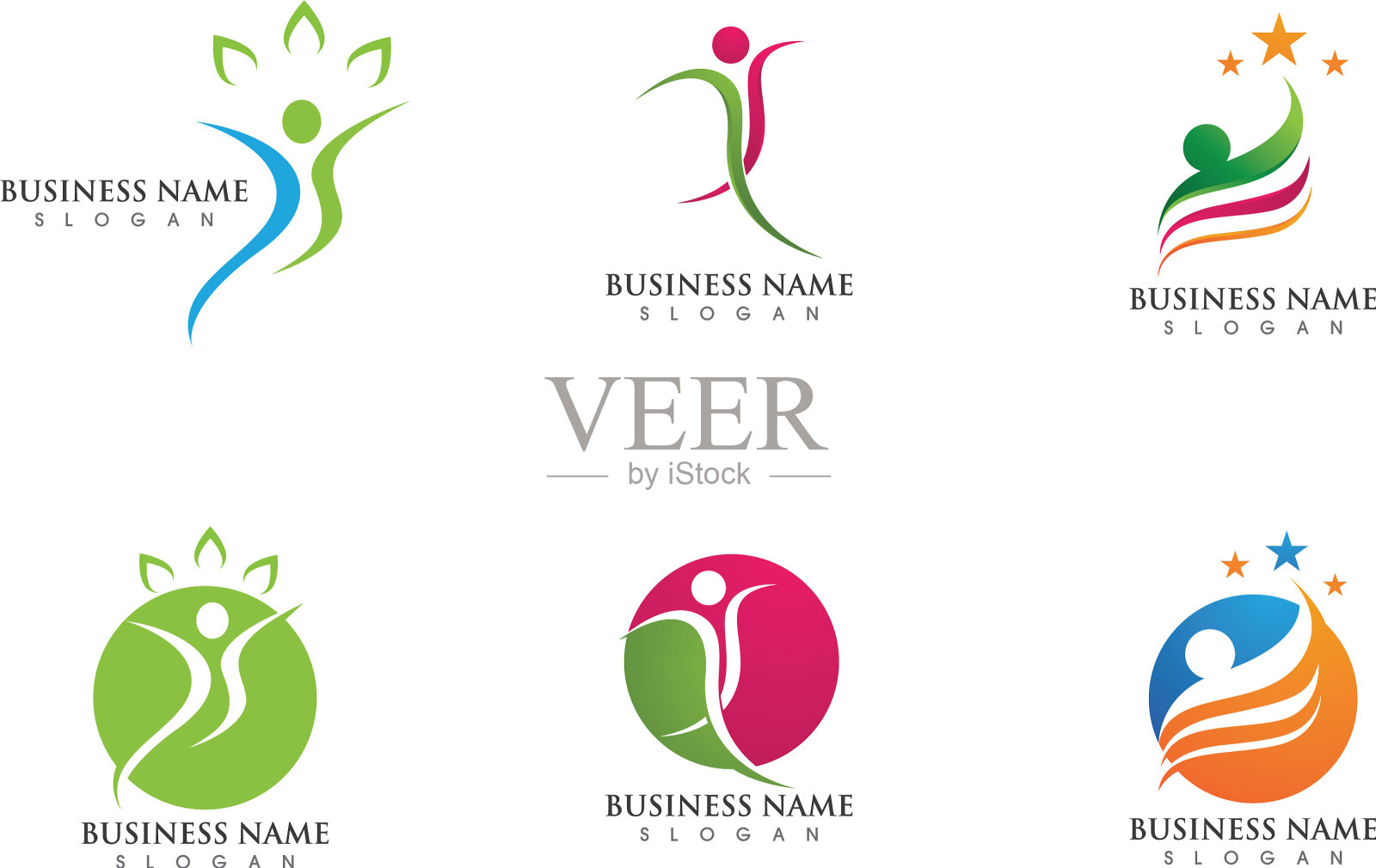 成功人士跳标志插画图片素材