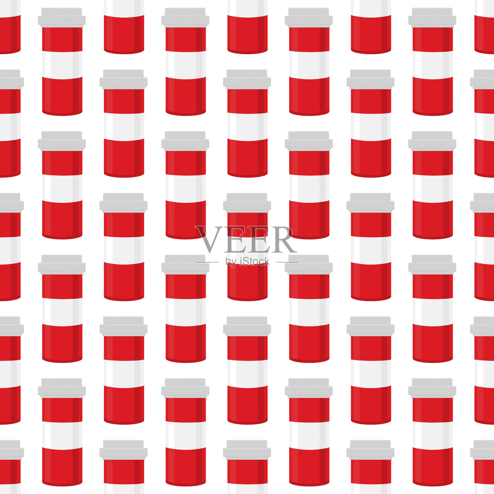 主题上大彩套不同类型药丸插画图片素材