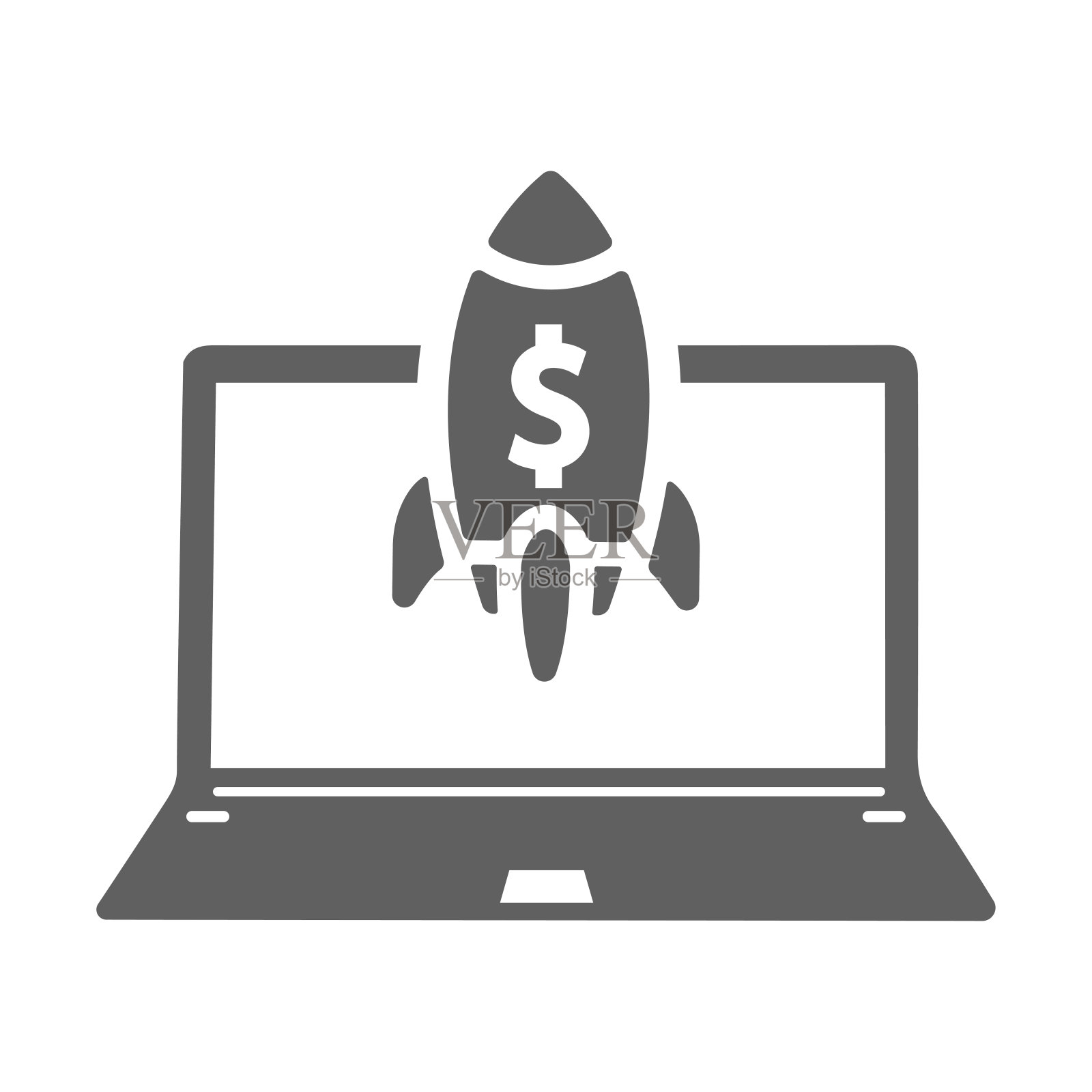 新项目午餐图标/灰色插画图片素材