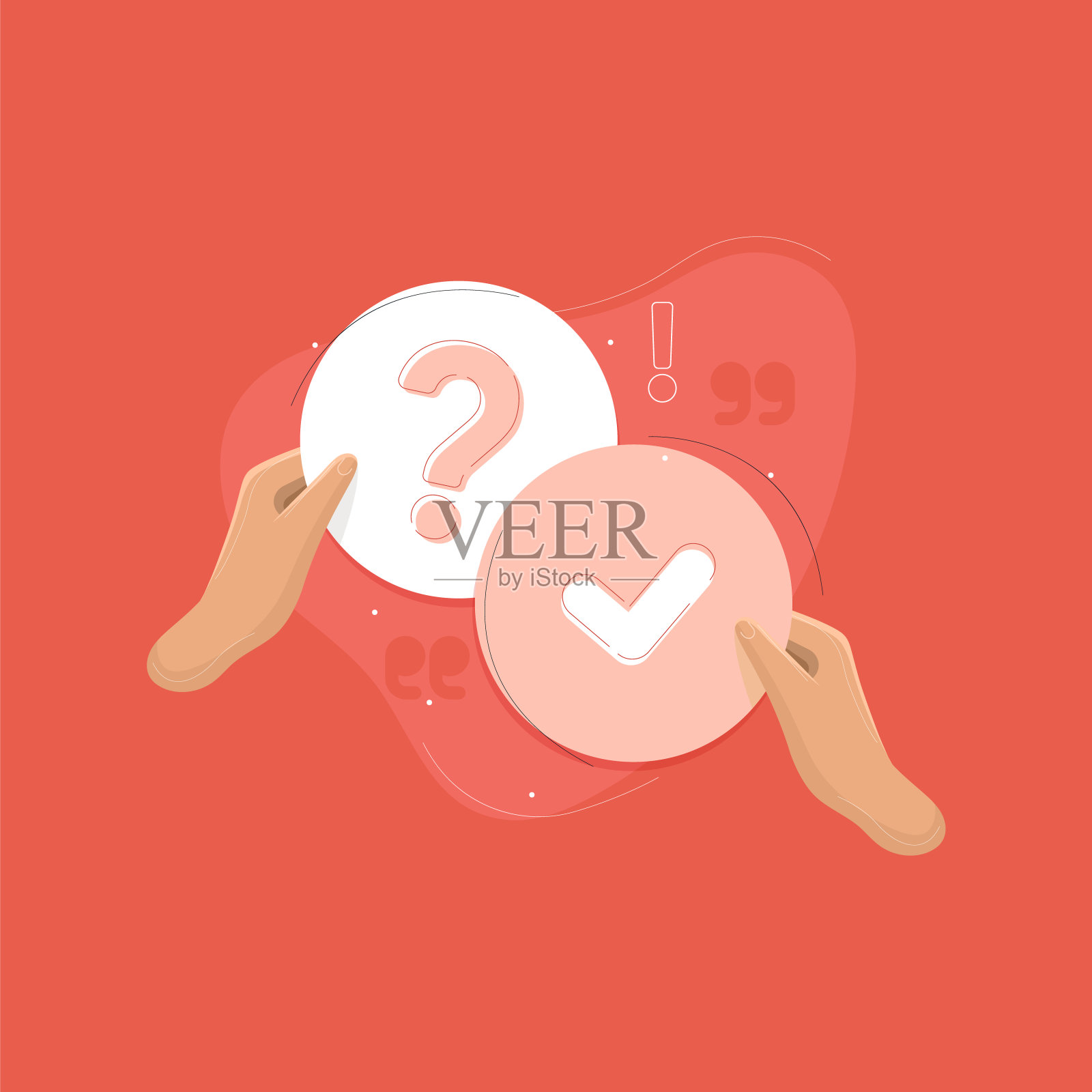 团队合作,寻求完美解决方案插画图片素材