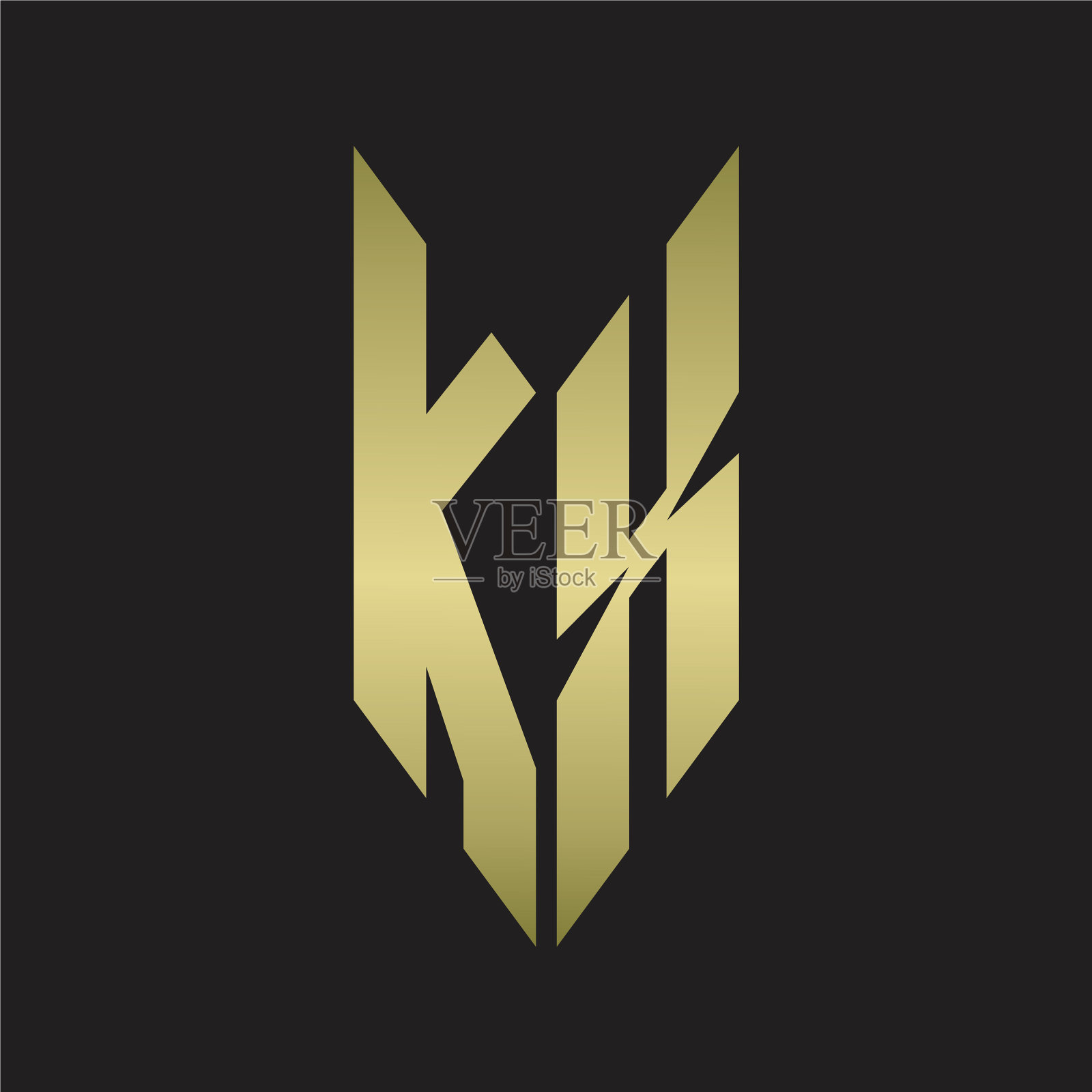 Kx标志与会徽风格相隔离插画图片素材