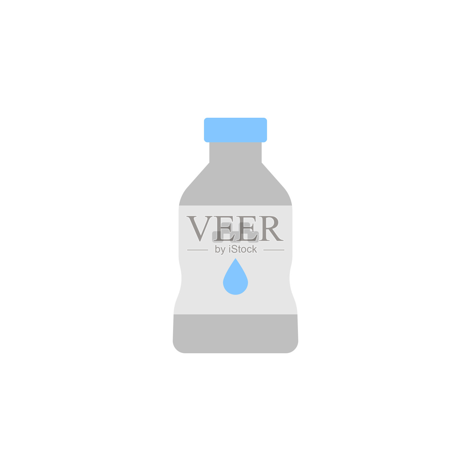 水,瓶子图标。简单的颜色矢量元素出租车服务图标的用户界面和用户体验,网站或移动应用程序插画图片素材