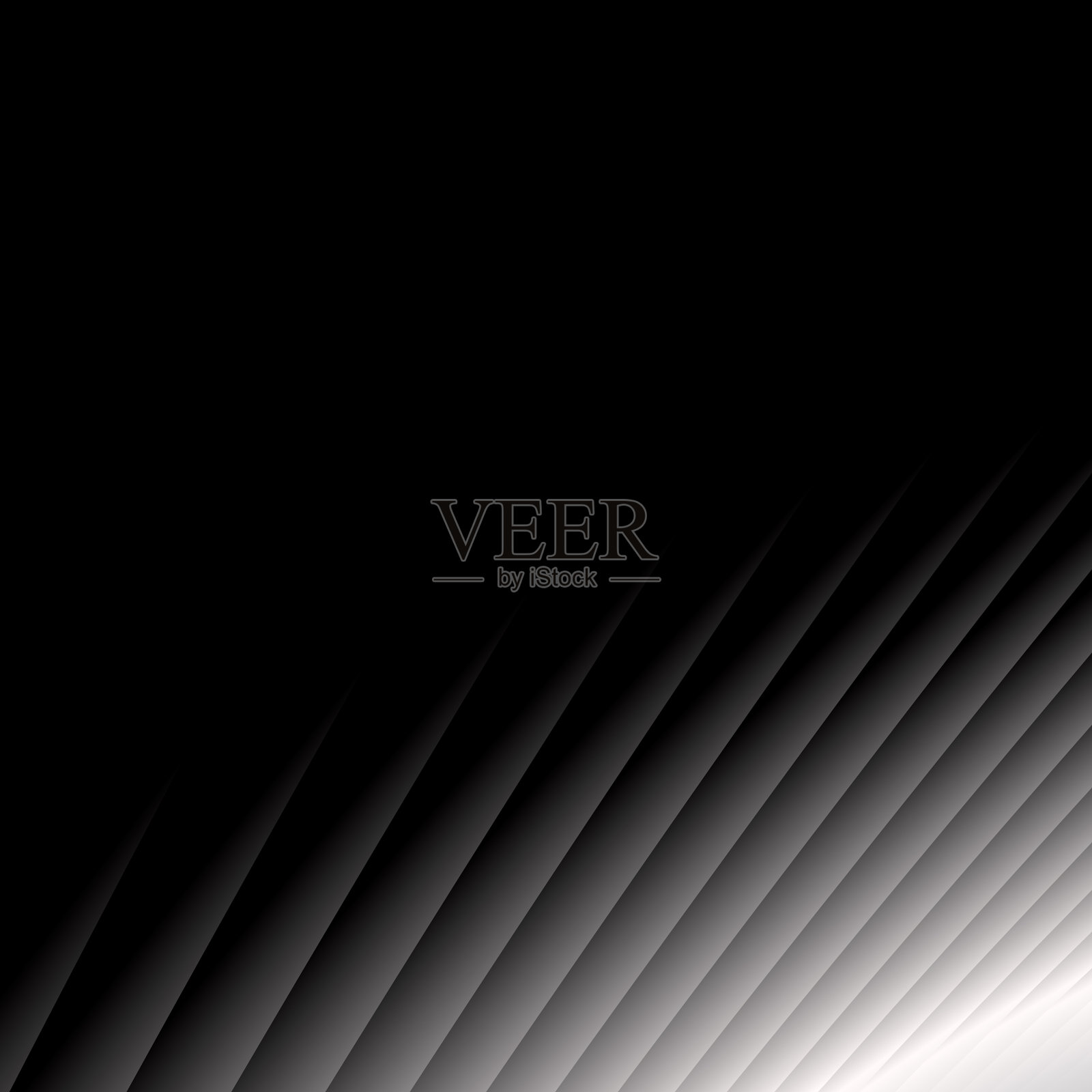 黑白几何线创建一个插画图片素材