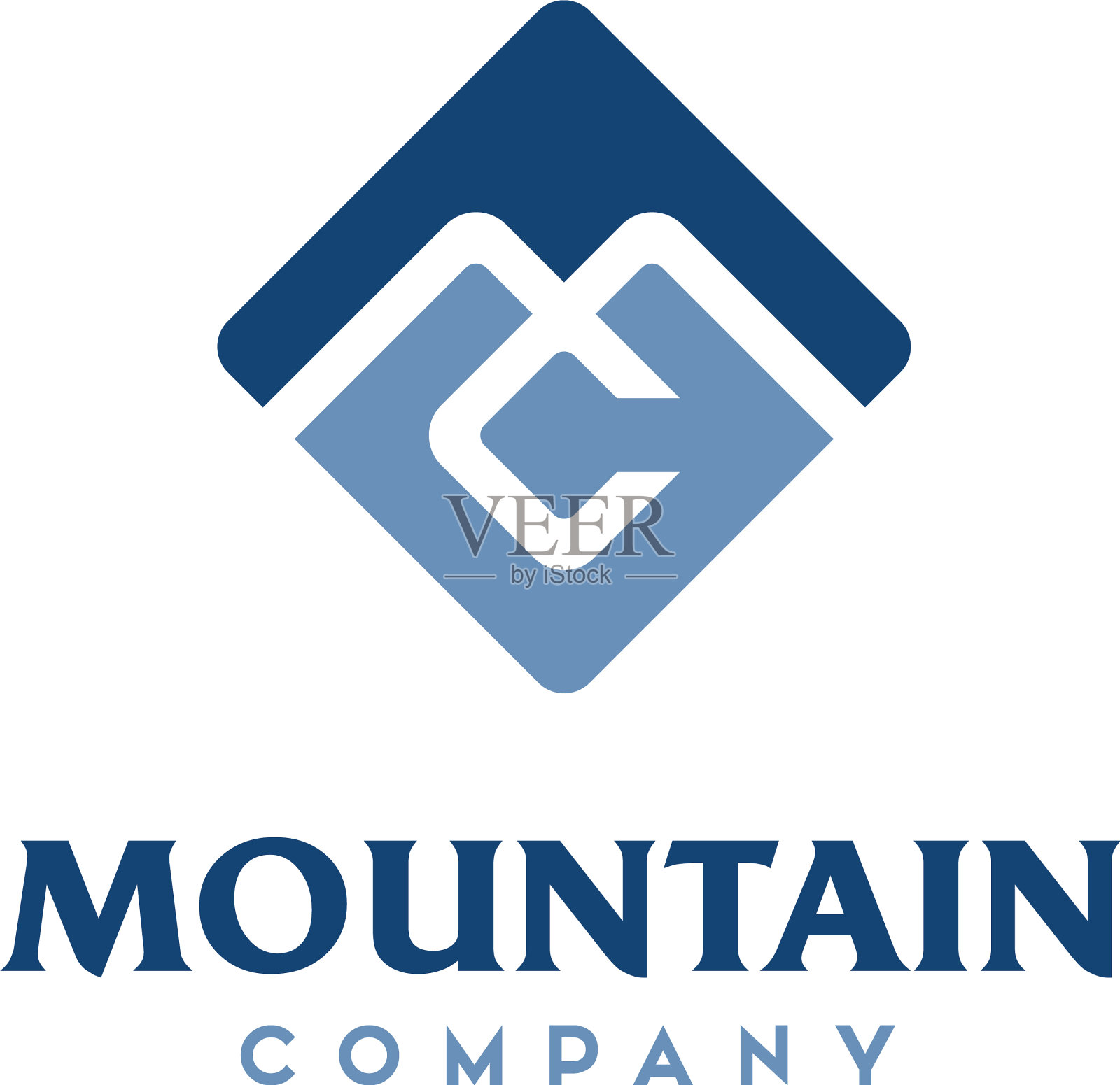 字母首字母MC cm山广场标志插画图片素材