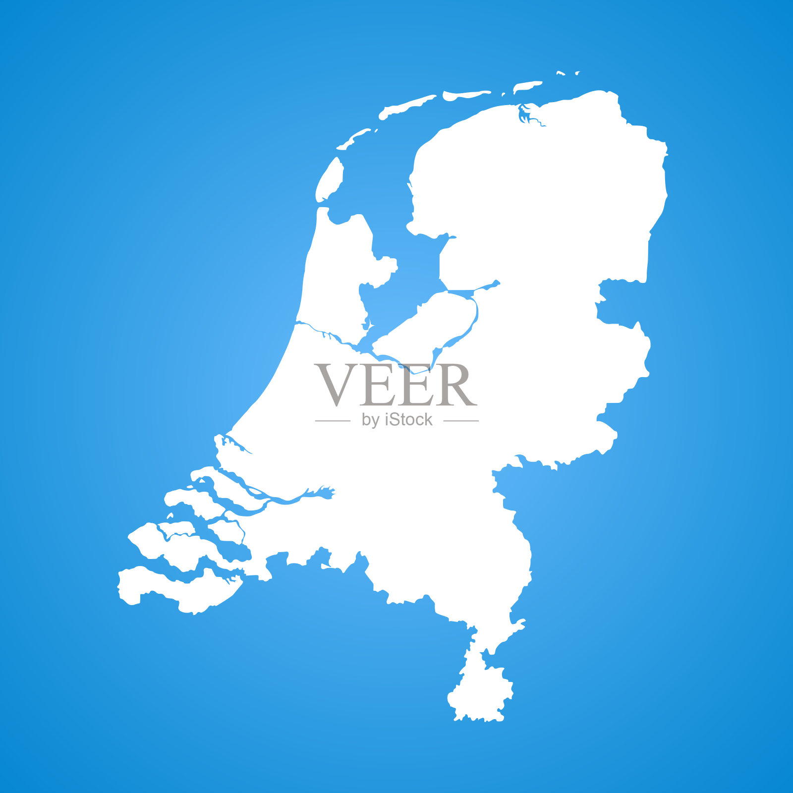 荷兰的地图插画图片素材