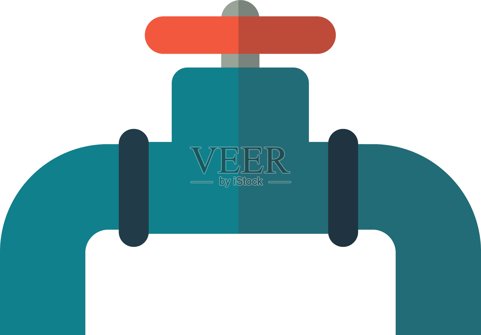 阀键在白色背景上设计元素图片