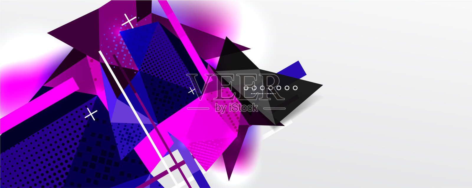 抽象背景-时髦的低多边形三角形插画图片素材