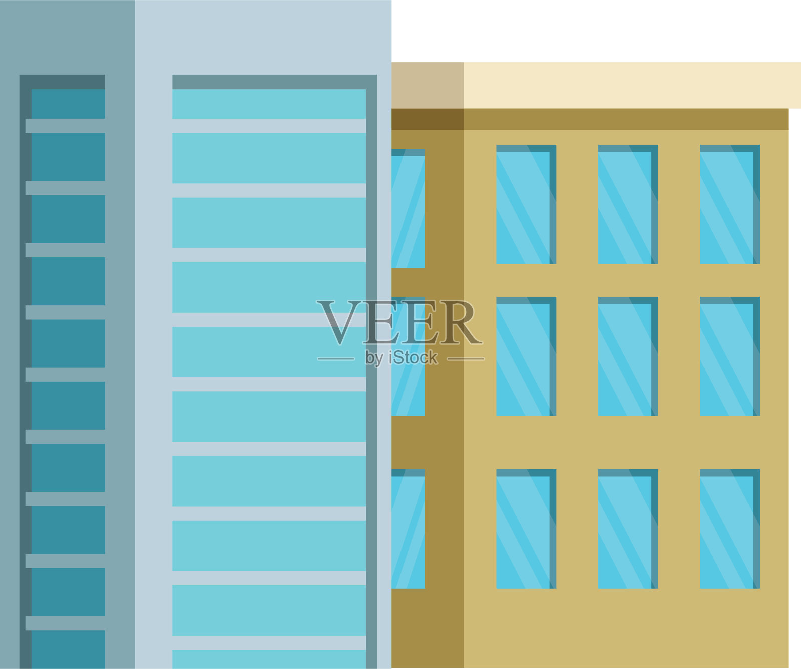 构建与Windows隔离图标插画图片素材