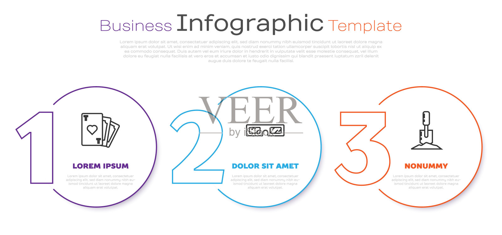 Set line Playing card with heart symbol with 3D cinema glasses and Shovel in the ground设置线扑克牌与心形符号,3D电影眼镜和铲子在地上。业务信息模板。向量设计模板素材