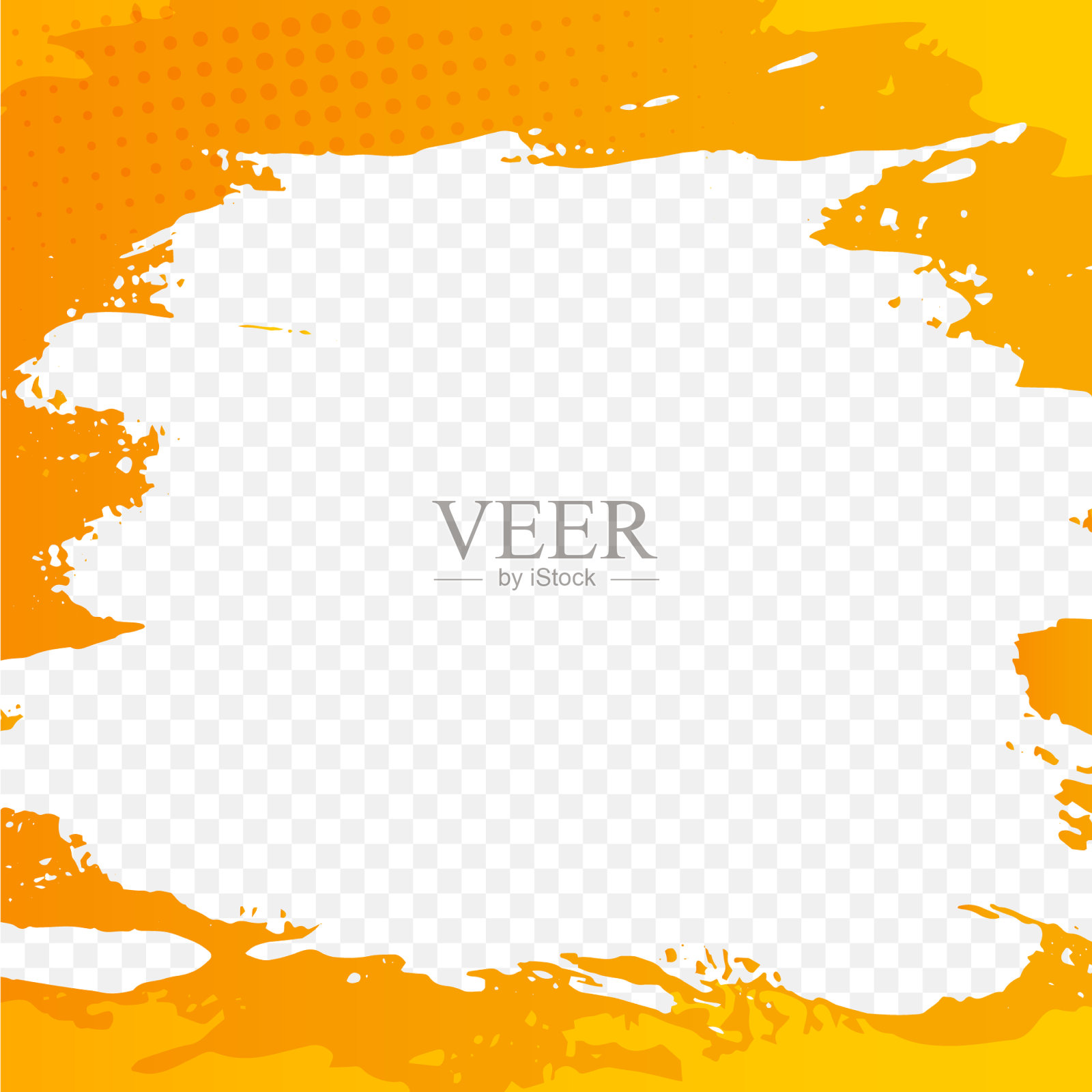 垃圾画框抽象画框插画图片素材