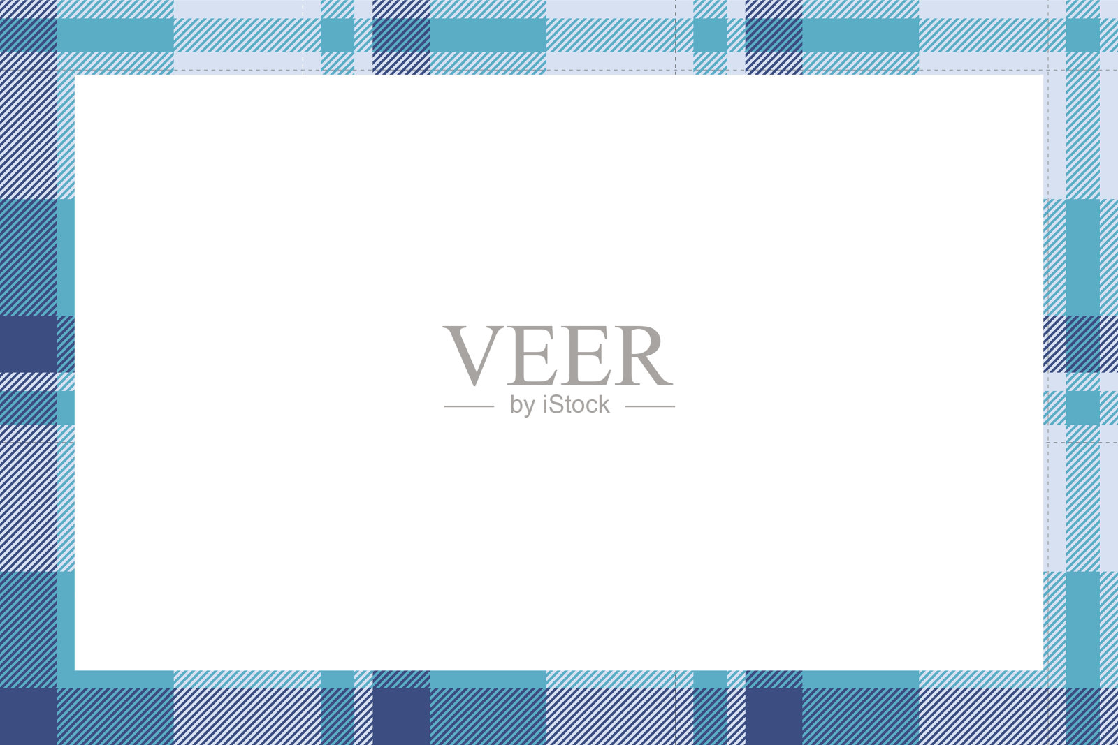 复古框苏格兰边界图案复古插画图片素材