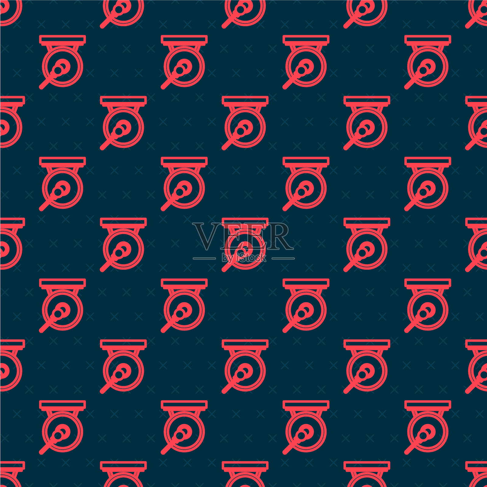 红线锣鼓乐器插画图片素材