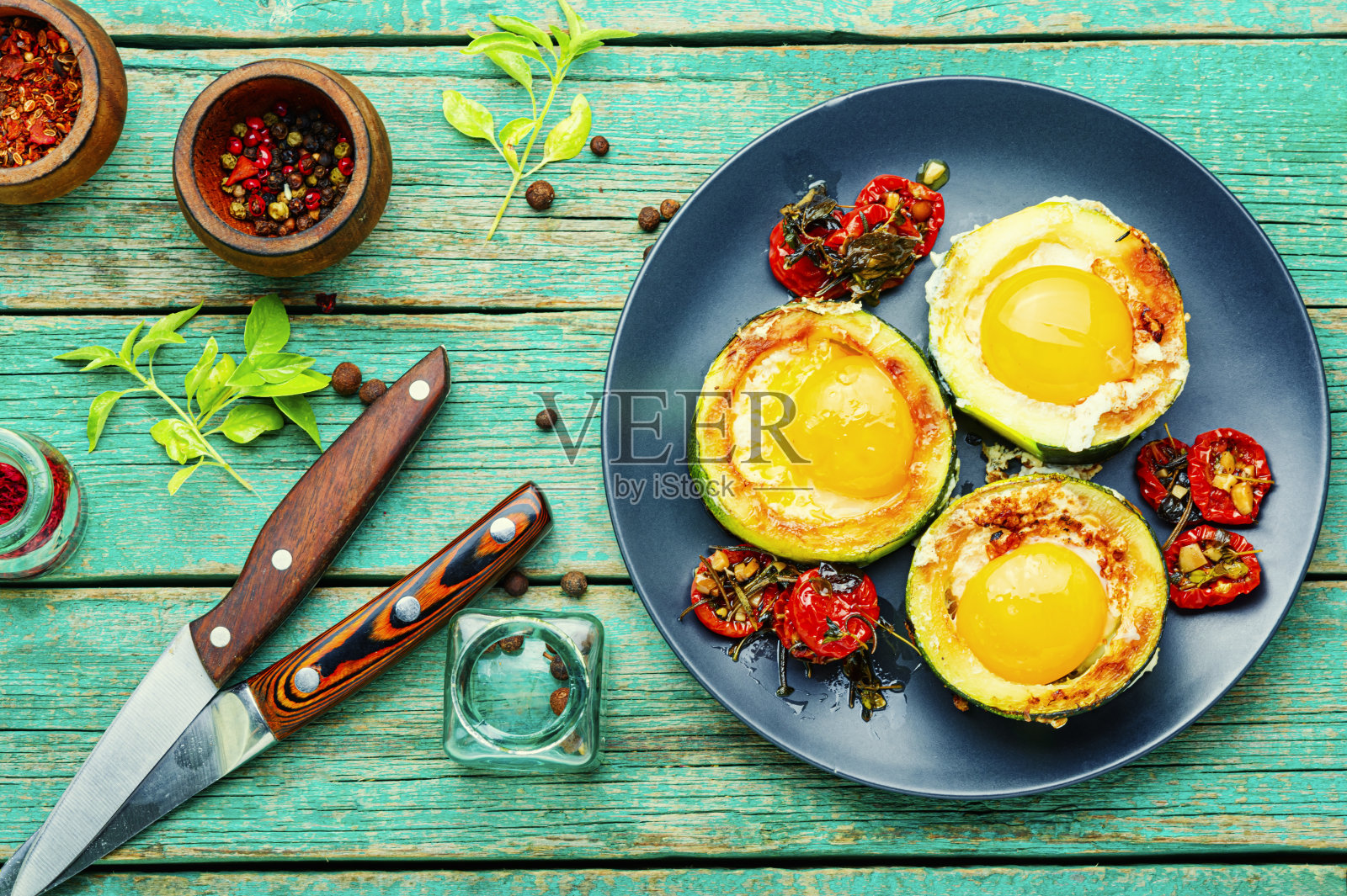 西葫芦煎蛋照片摄影图片