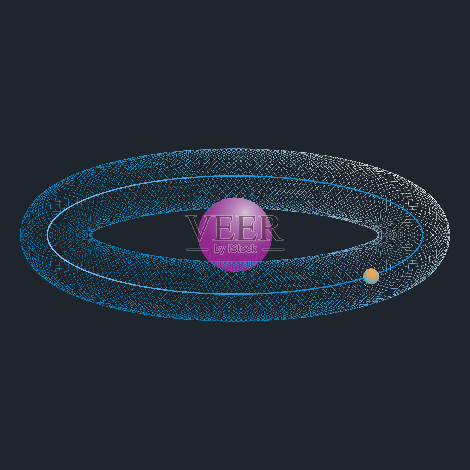 氢原子模型科学与化学概念插画图片素材