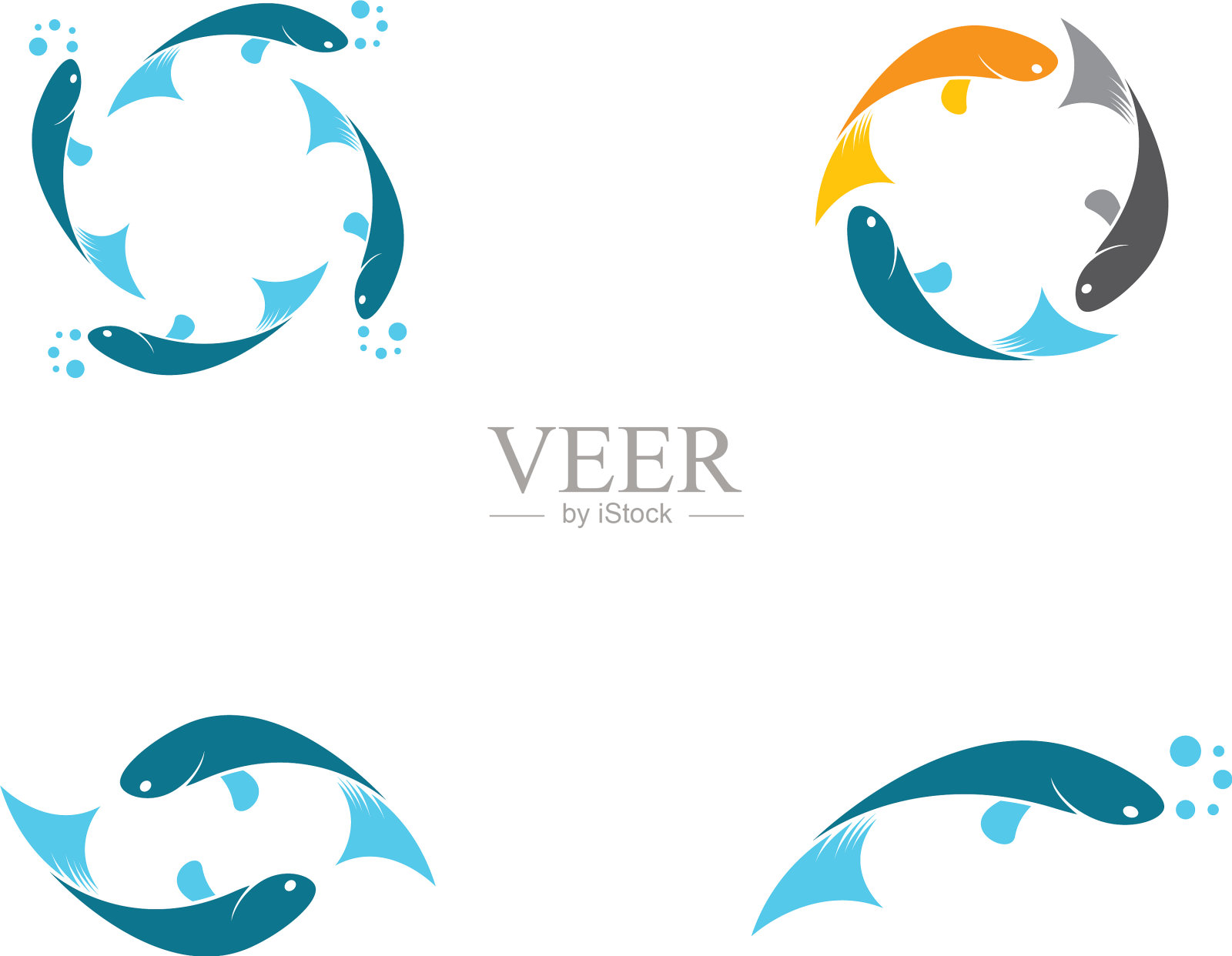 鱼图标插画图片素材