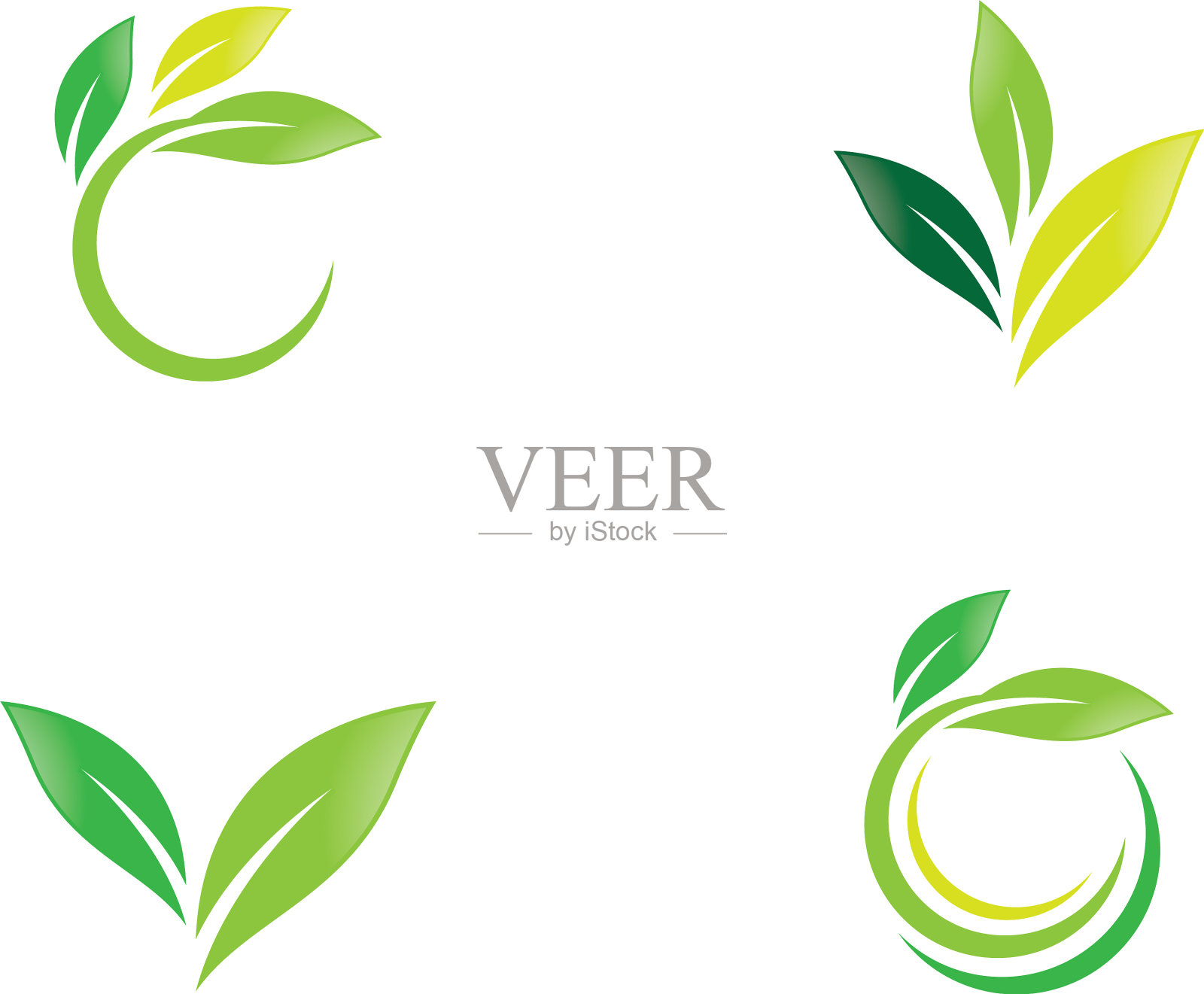 叶子象征图标插画图片素材