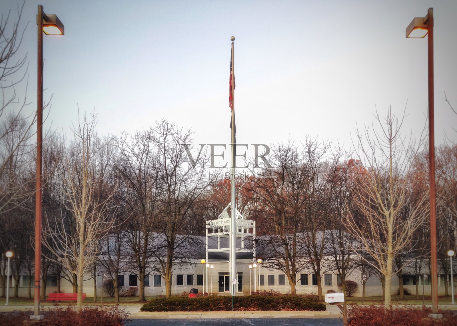 中心在密歇根社区学院照片摄影图片