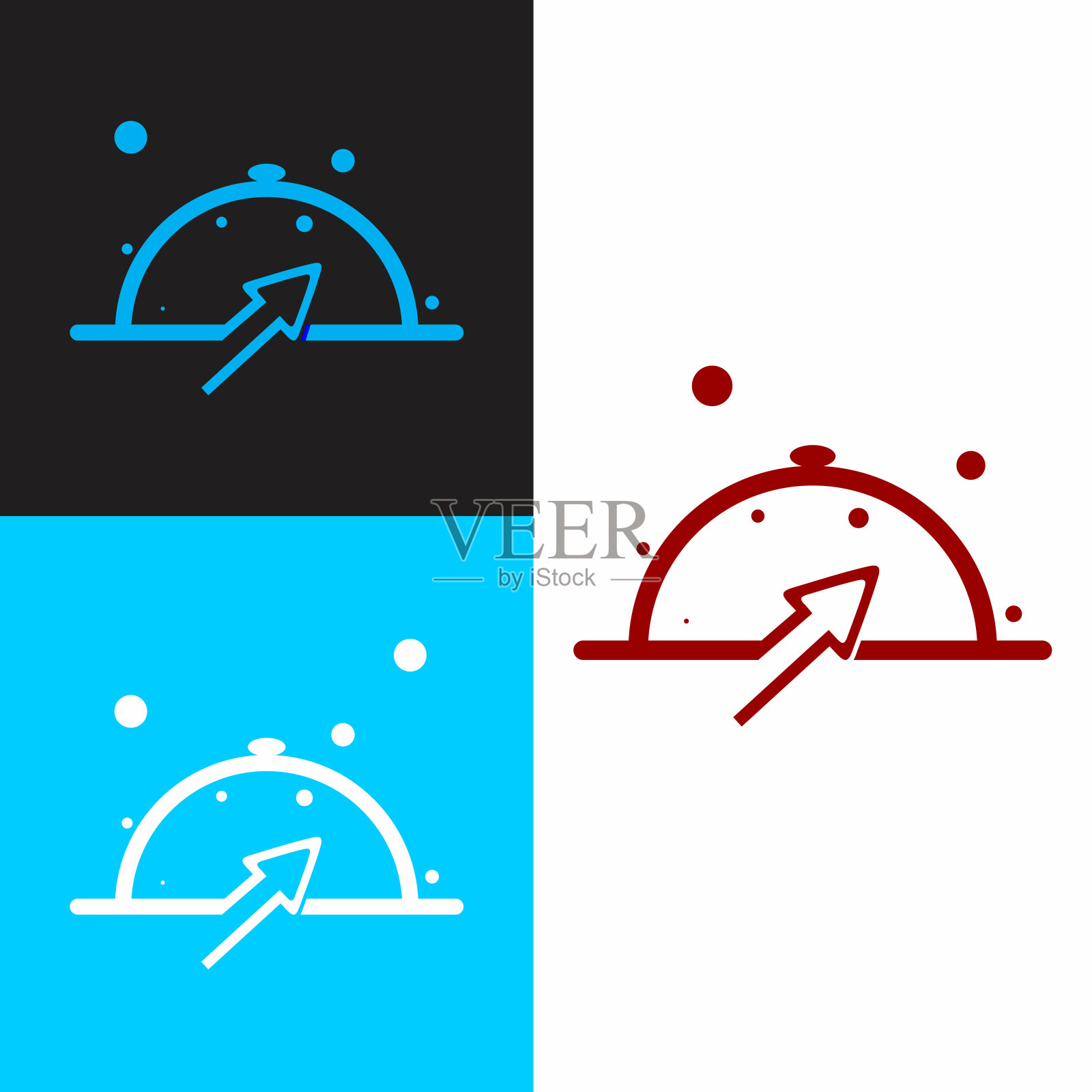 简约创意的餐厅标识设计理念。插画图片素材