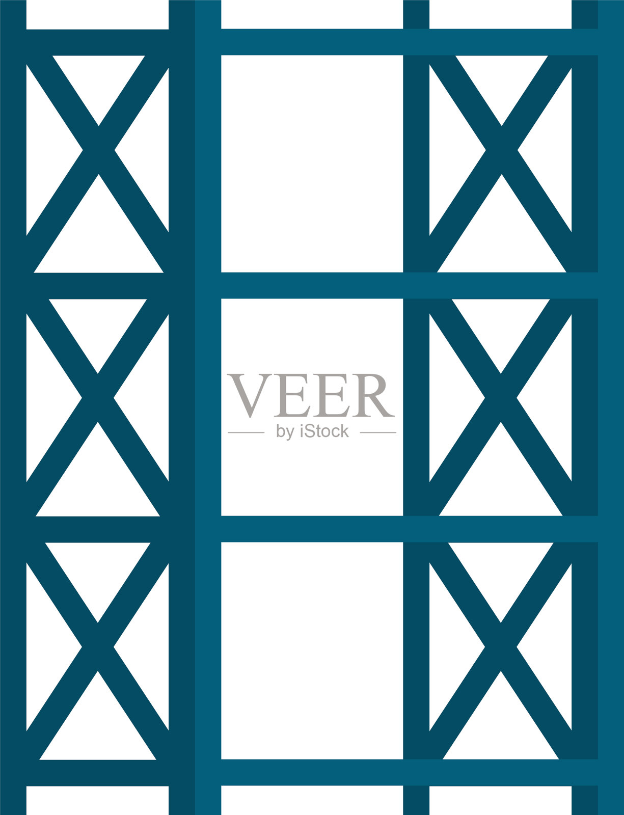 仓库金属货架孤立图标设计元素图片