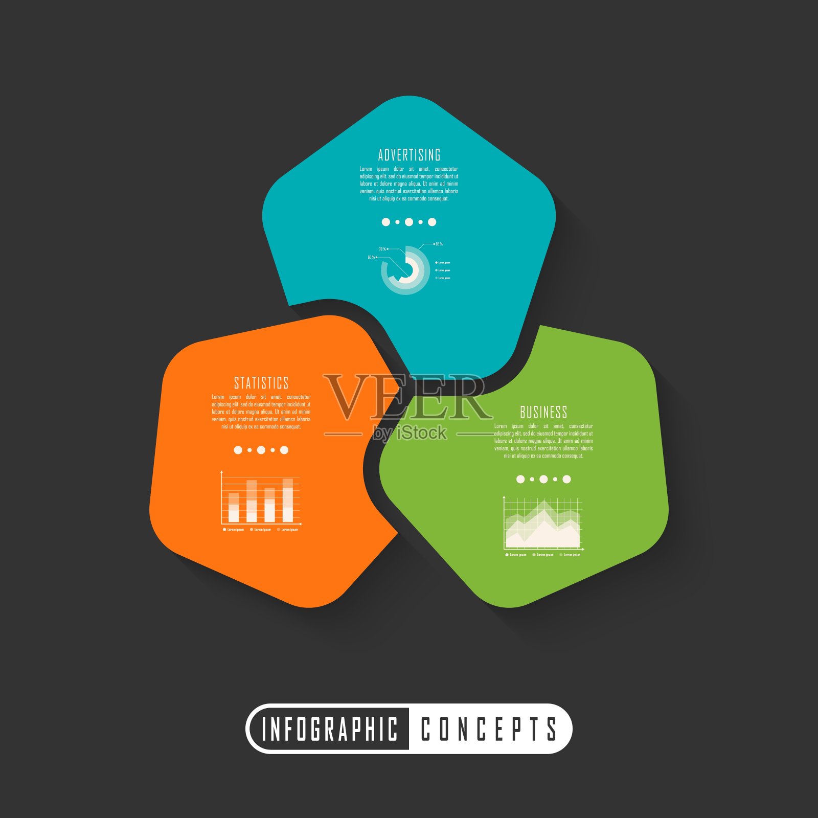 业务可视化图表。插画图片素材