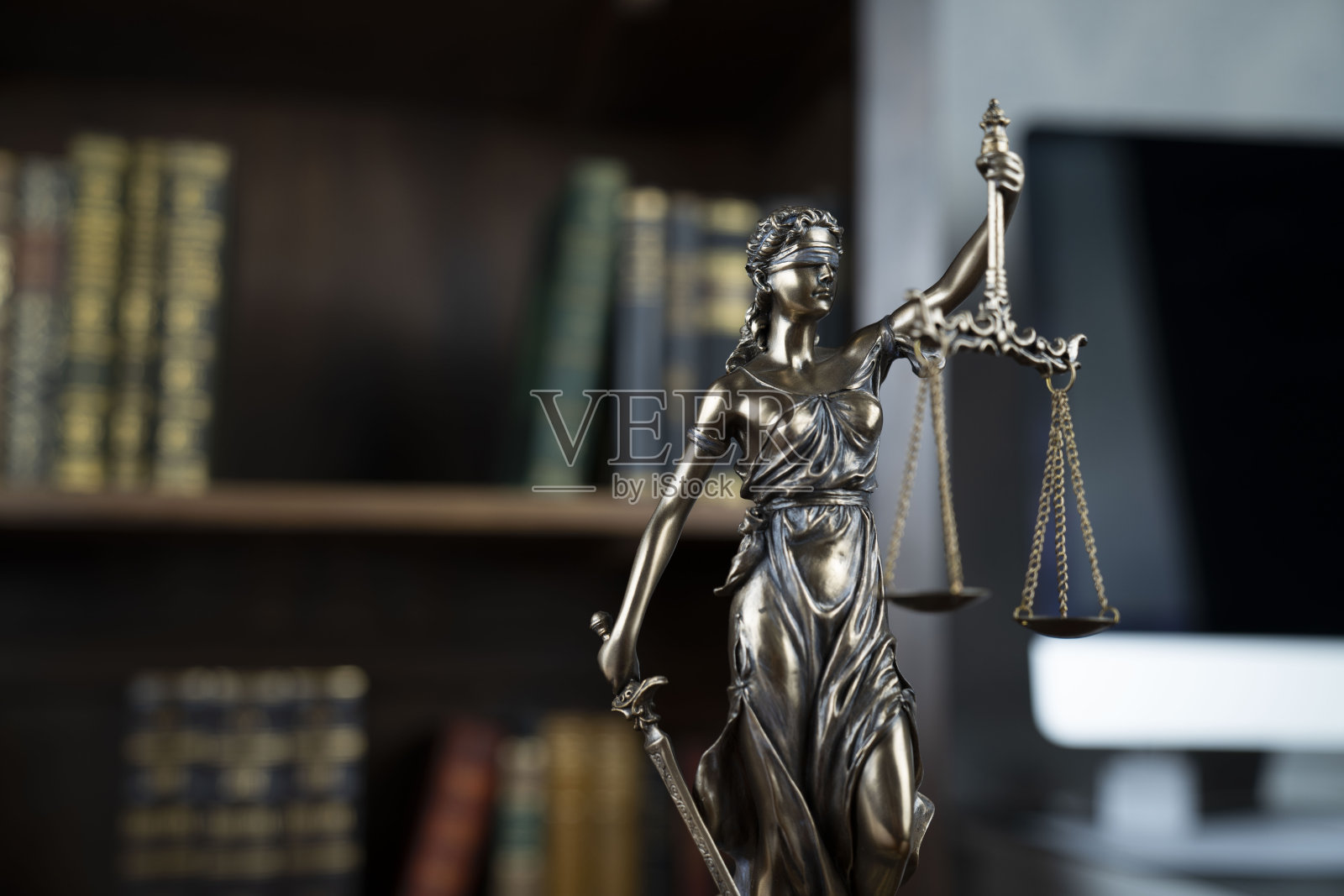 法律的主题。法官室。照片摄影图片
