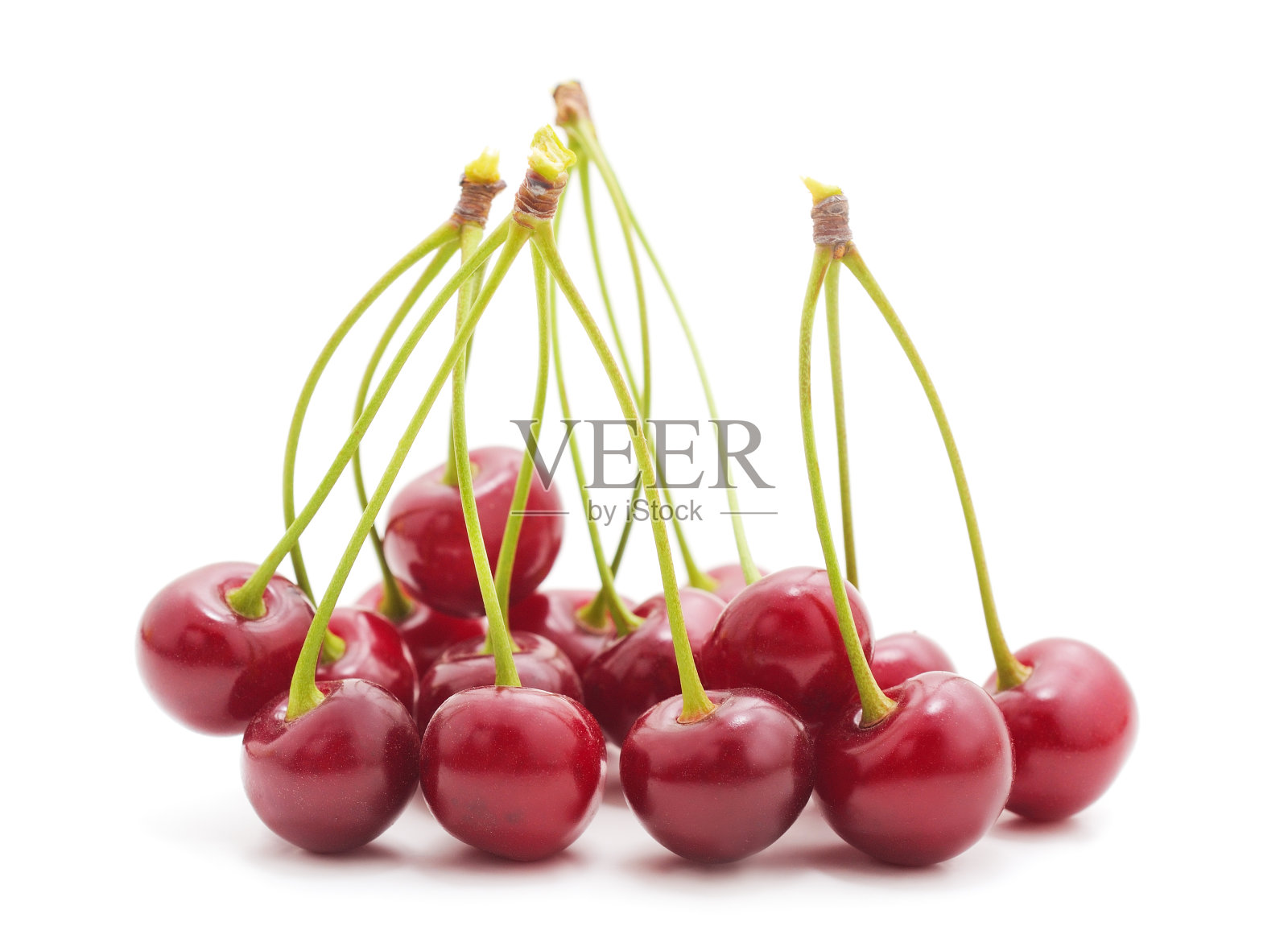 成熟的樱桃红色。照片摄影图片