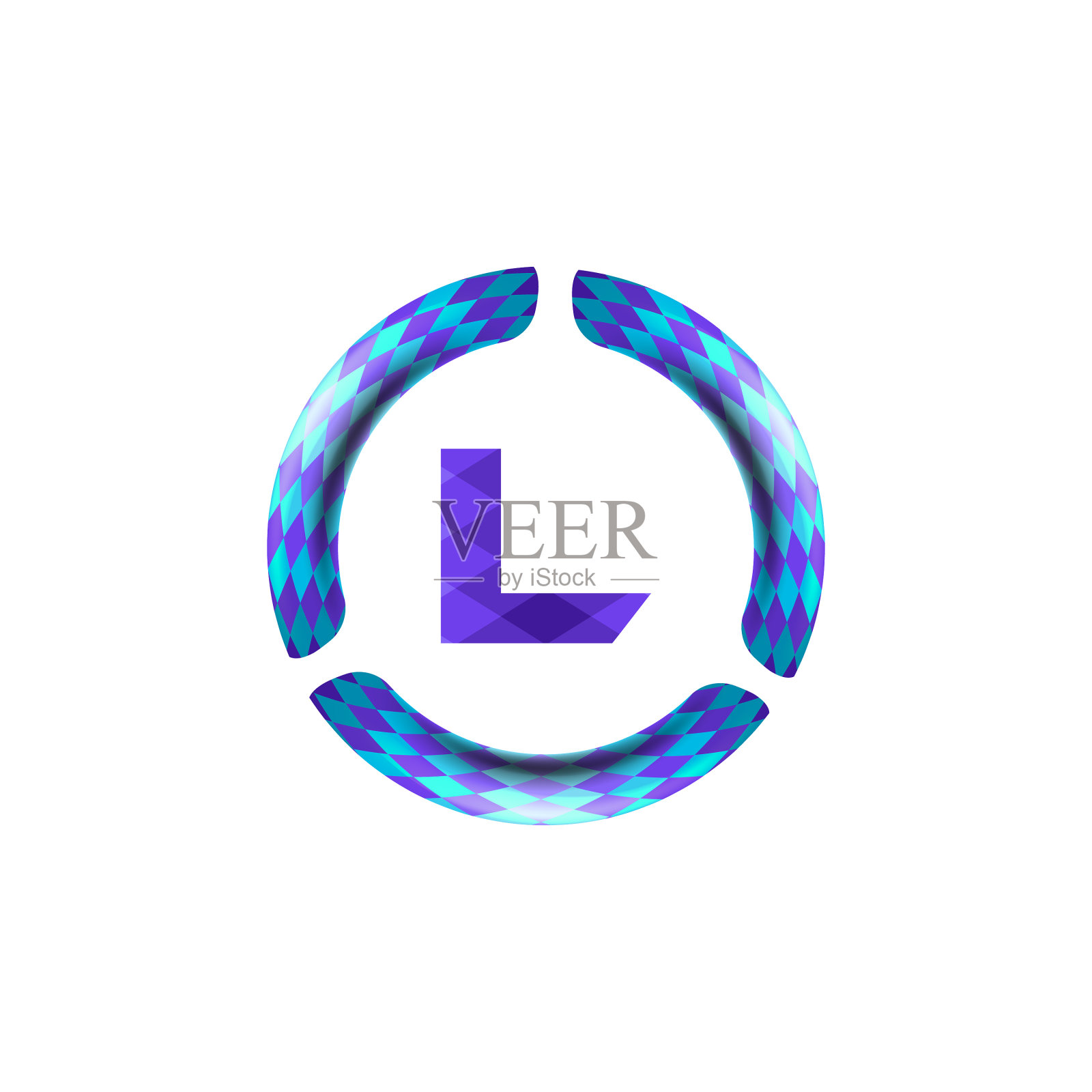 首字母l圆圆logo创意插画图片素材