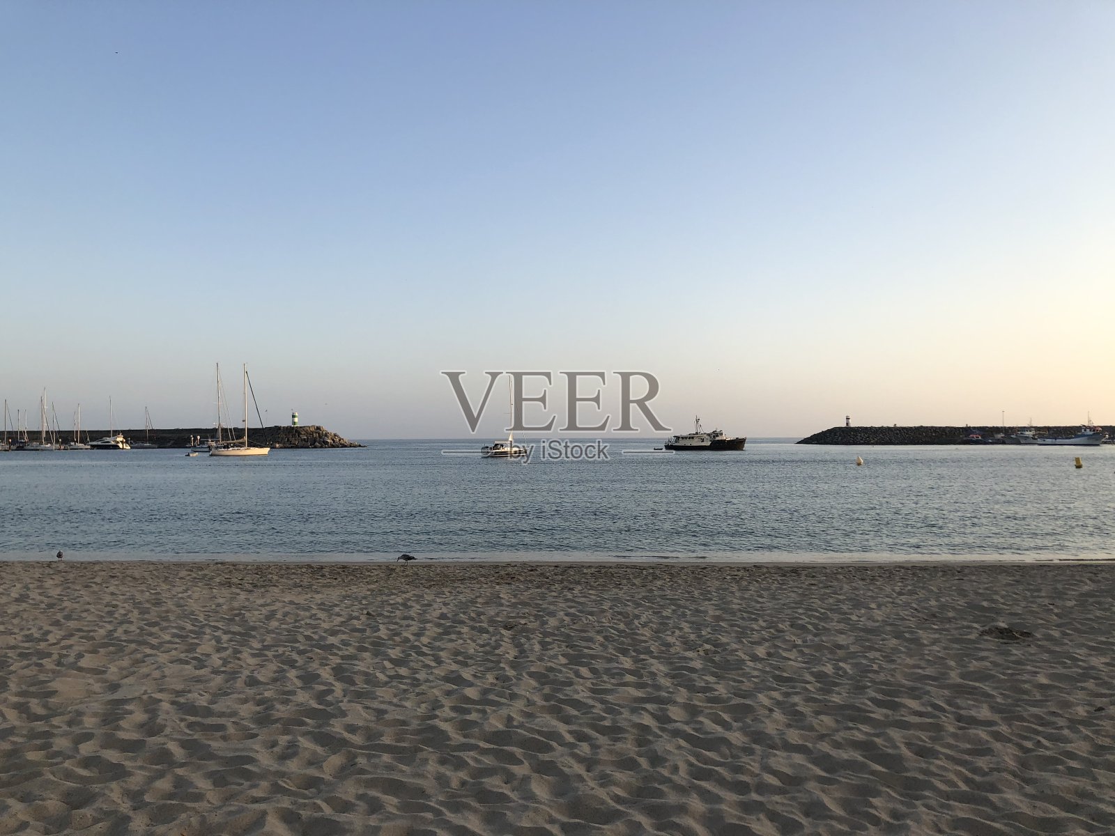 海滩海洋正弦照片摄影图片