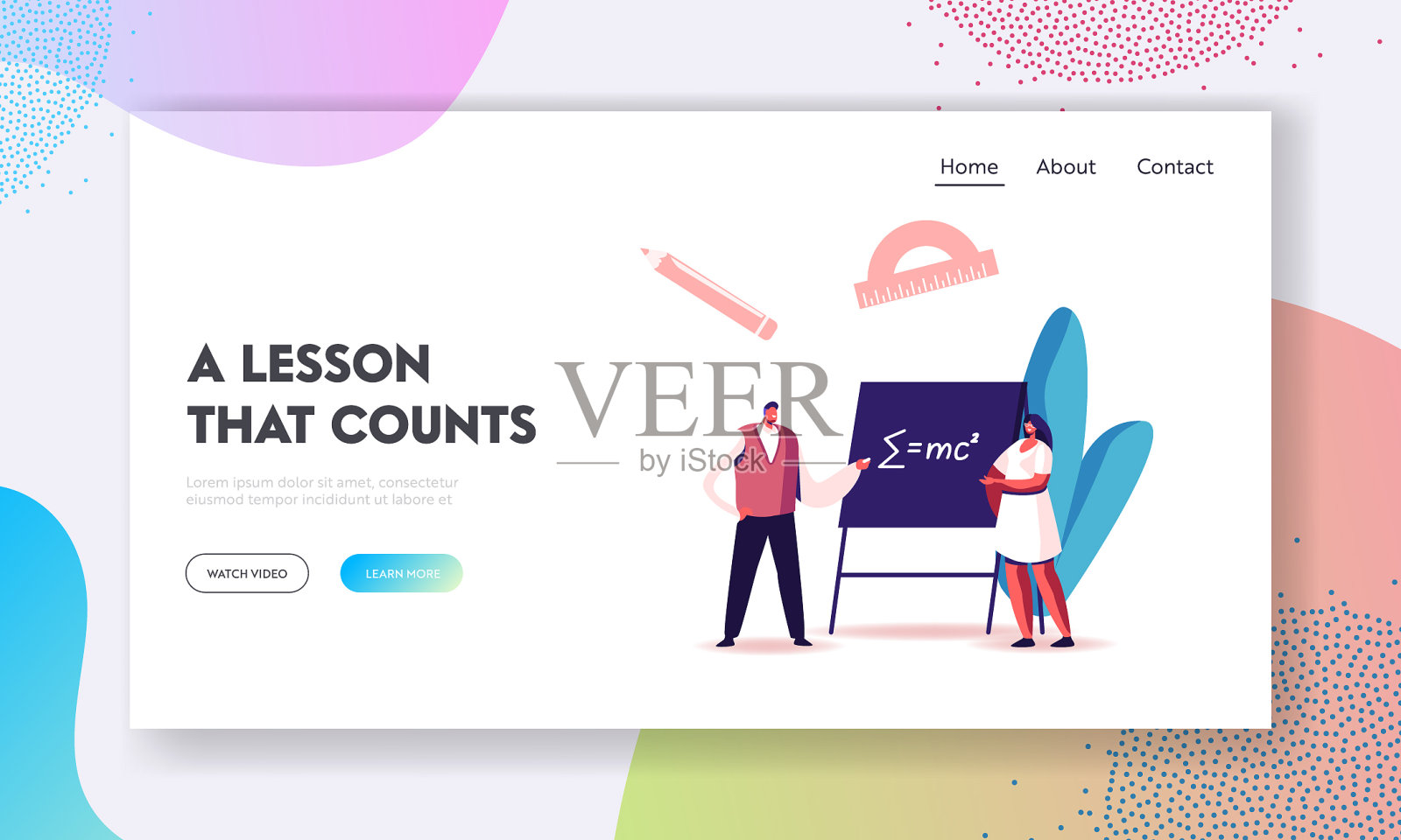 接受过高等教育的大学或大学登陆插画图片素材