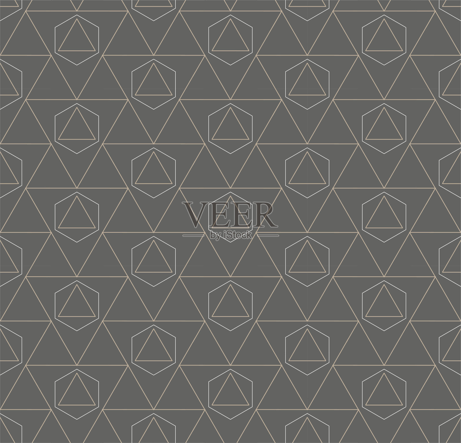 重复优雅矢量十六进制,重复图案。无缝亚洲图形连续阵列纹理。重复华丽的对称,艺术插画图片素材