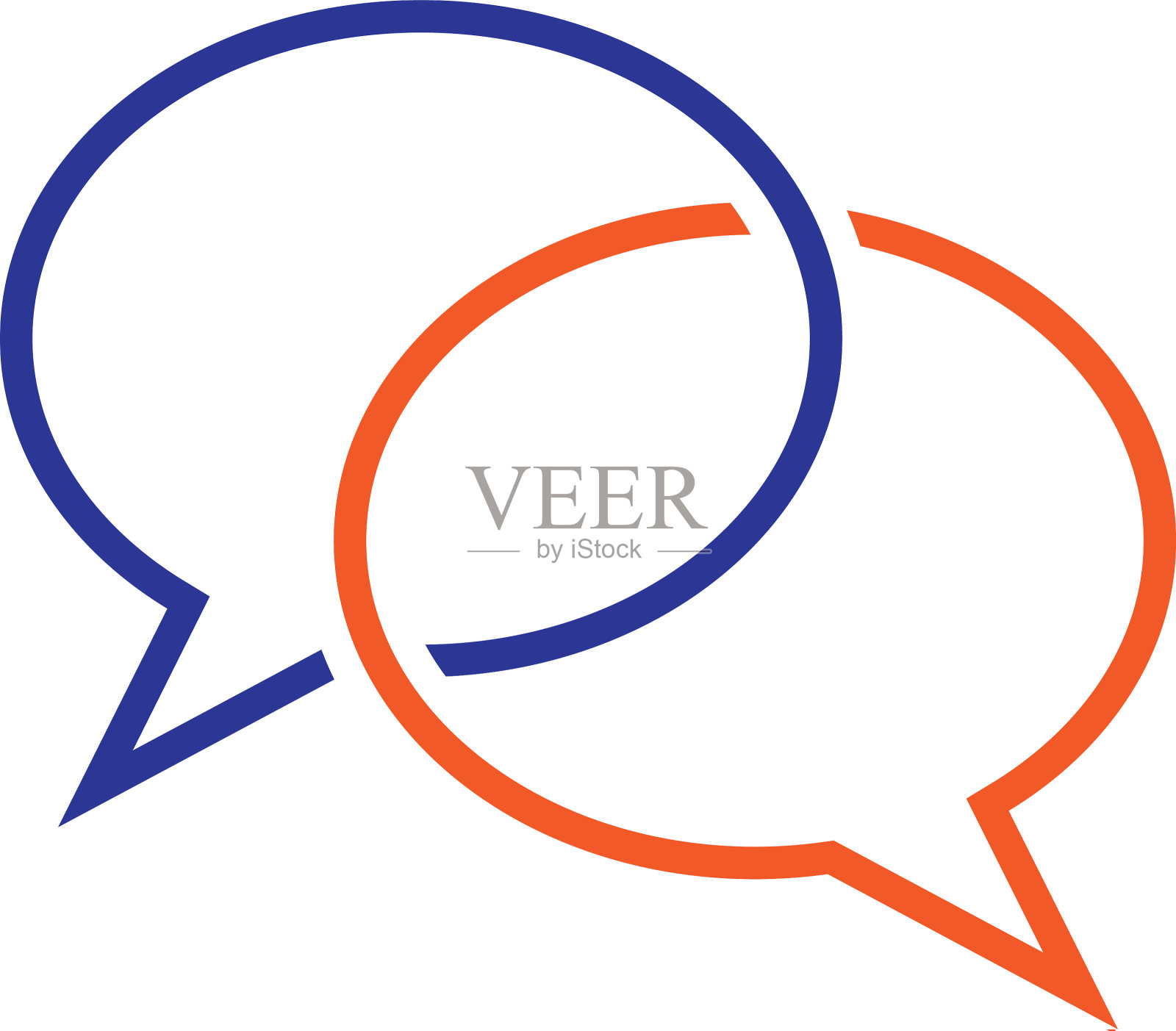 语音气泡标志模板设计eps 10插画图片素材