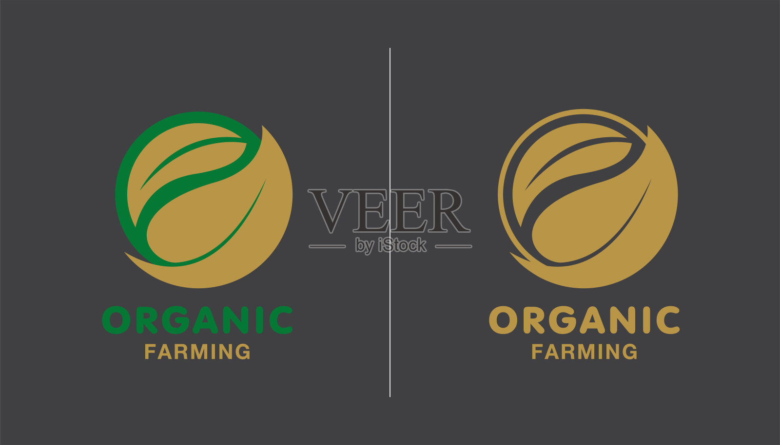 标志有机农业设计矢量插图。农业的概念插画图片素材