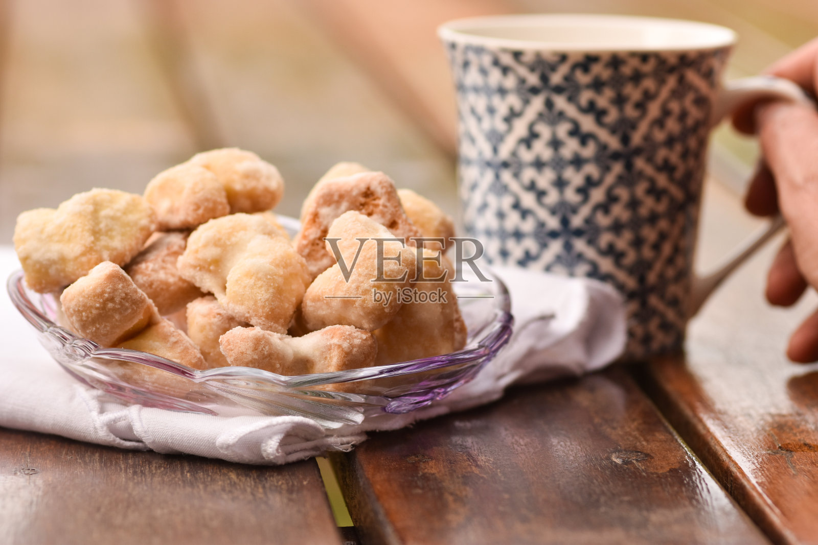 自制咖啡和饼干照片摄影图片