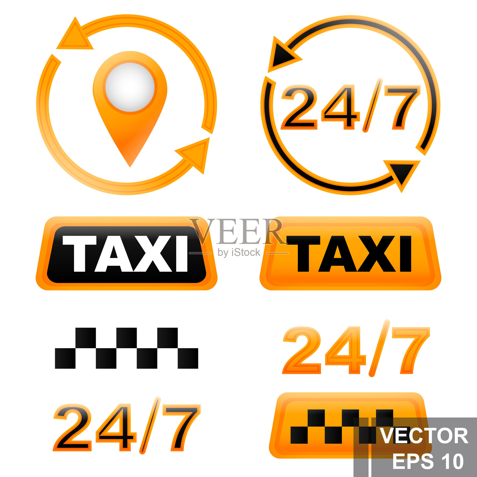 出租车图标检查roicons孤立图标素材