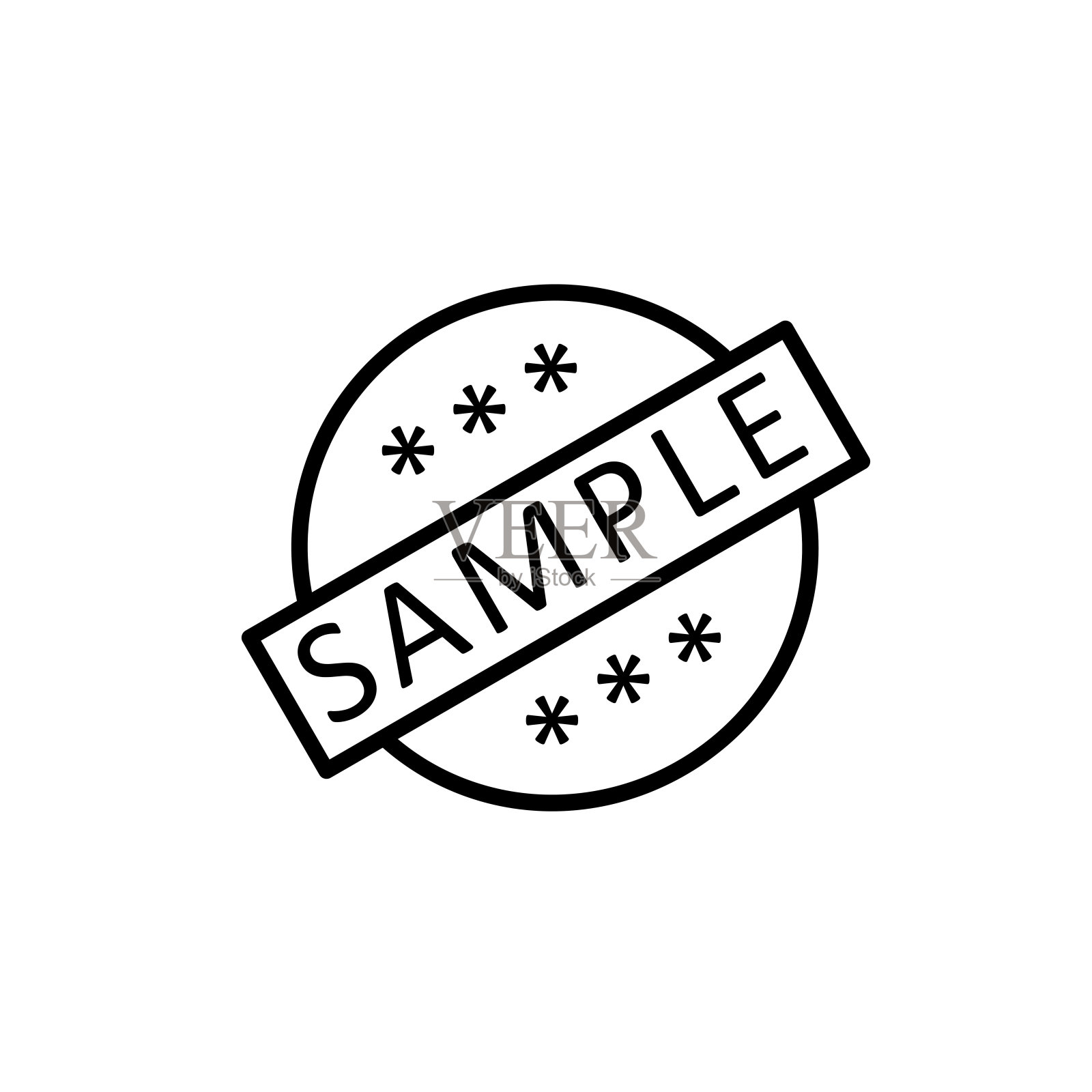 示例图标模板的矢量图形插画图片素材