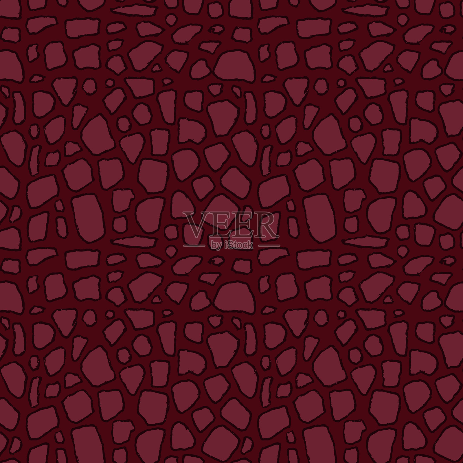 石头手绘无缝棕色图案插画图片素材