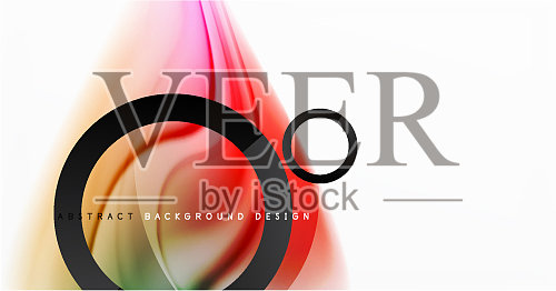 摘要背景流体混合梯度液体插画图片素材