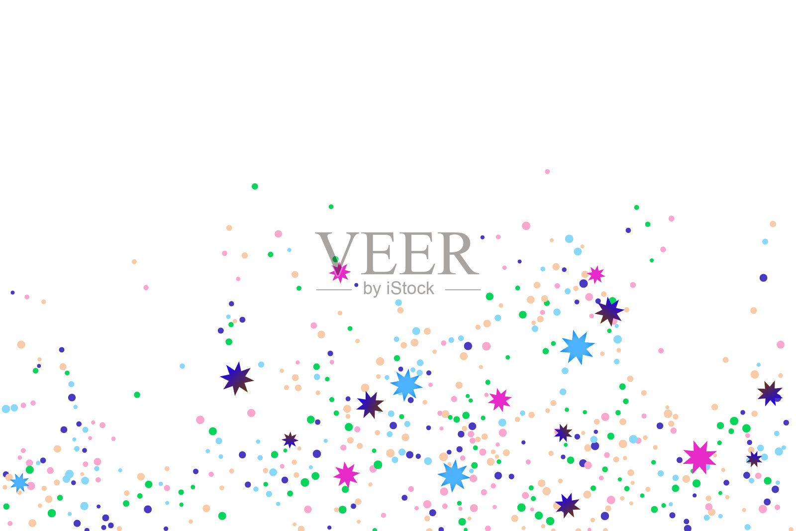 彩色纸屑插画图片素材