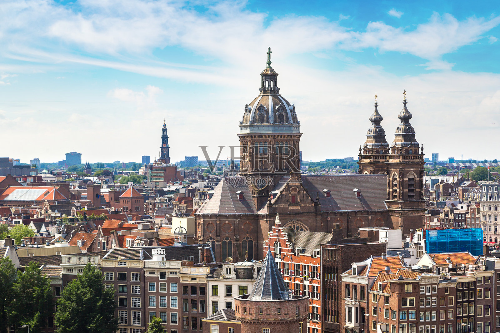 阿姆斯特丹的圣尼古拉斯教堂照片摄影图片