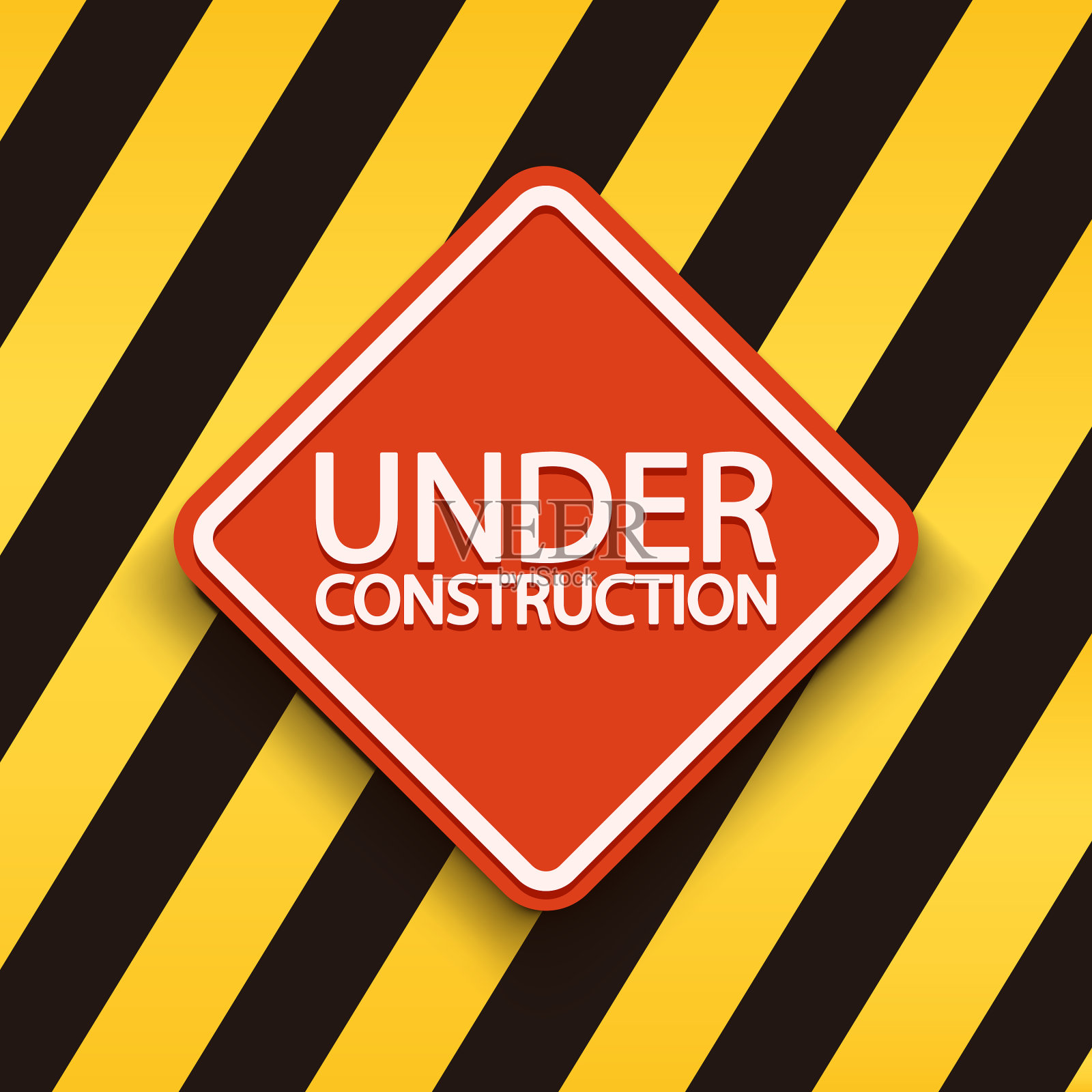 红色条纹标志插画图片素材