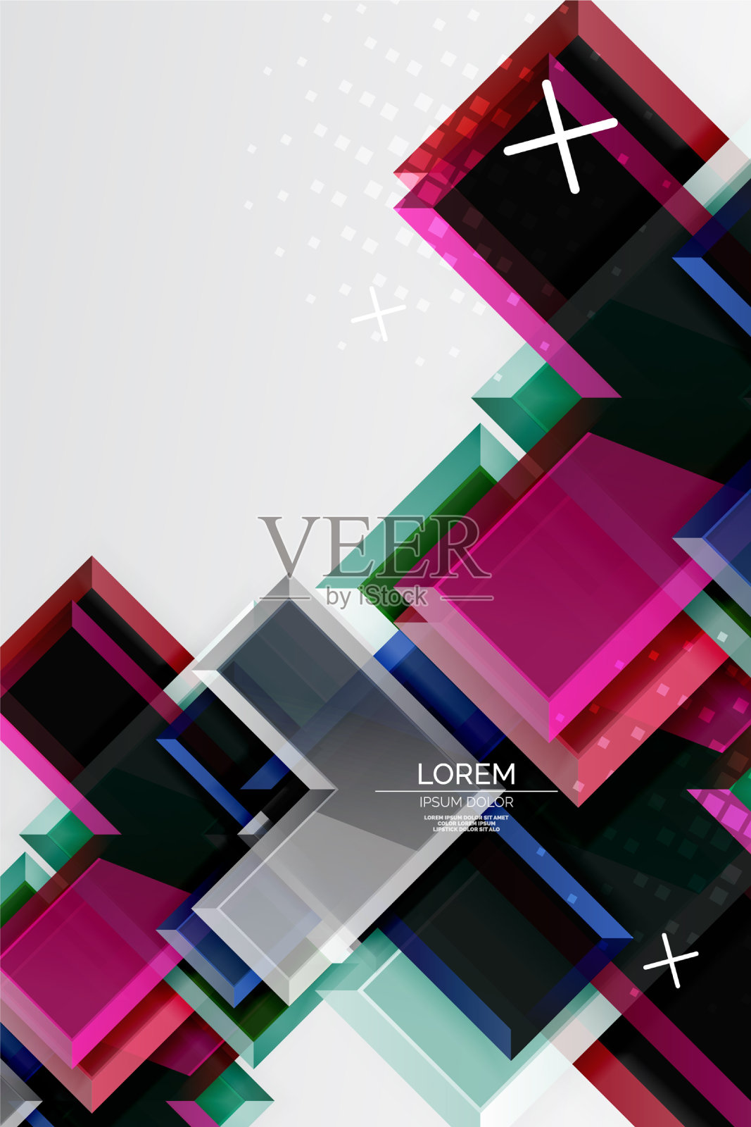 金属箭头形状的背景抽象几何插画图片素材