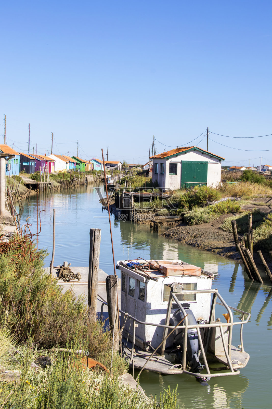 Dolus-d 'Oleron。在牡蛎路线上。Charente-Maritime。新阿基坦照片摄影图片
