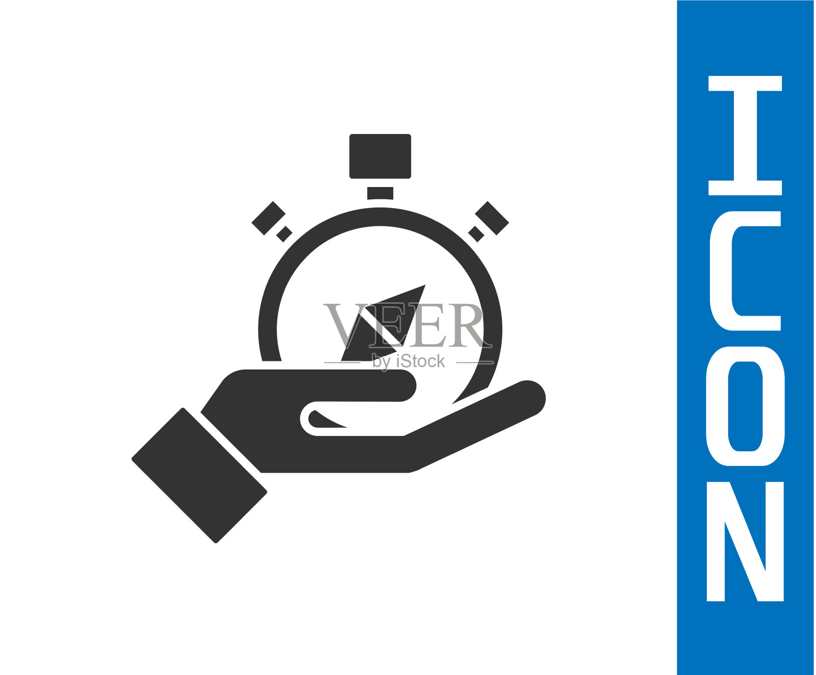 灰色罗盘图标孤立在白色背景图标素材